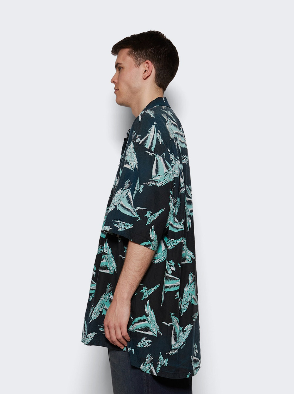 Vintage Like Aloha Shirt Black - 3