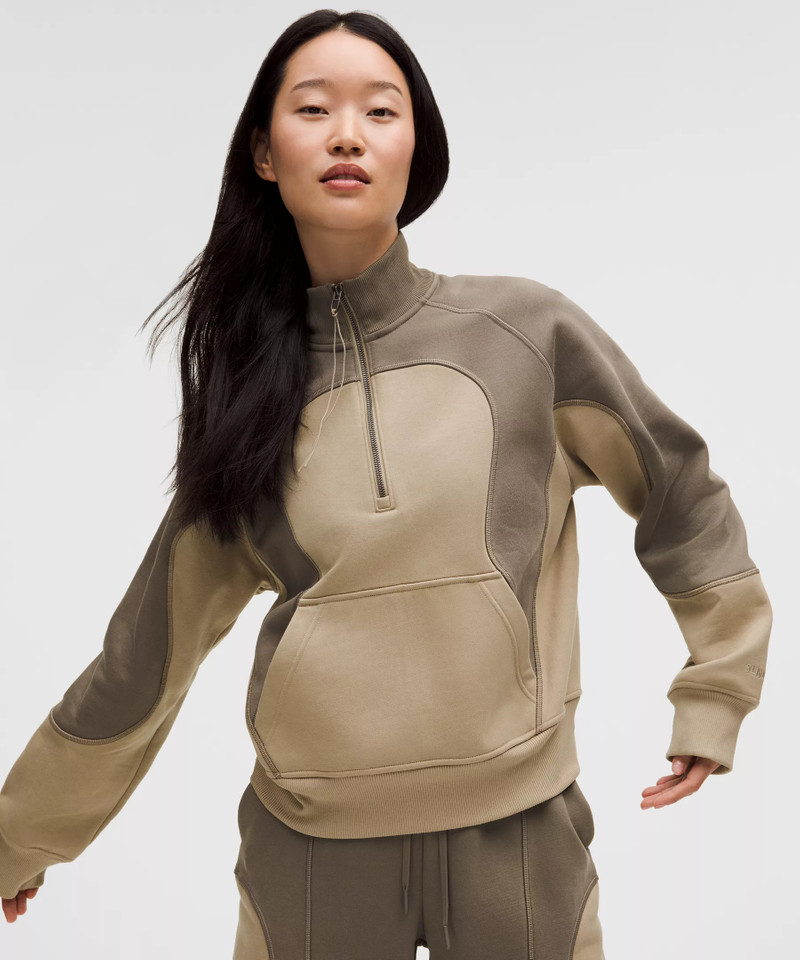 Cotton Fleece Relaxed-Fit Half Zip *SLNSH Collection 7