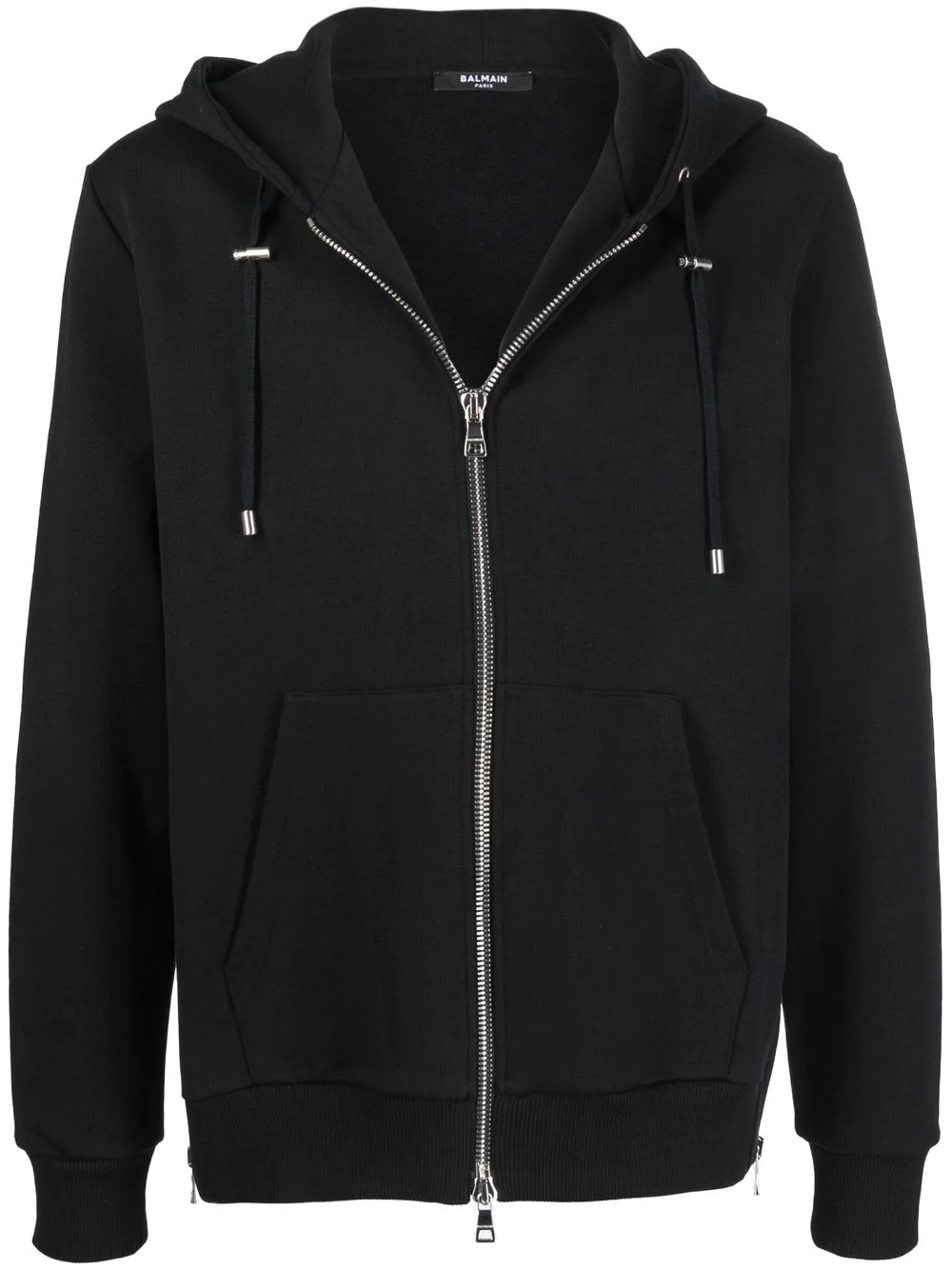 logo-print zipped hoodie - 1