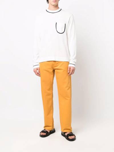 JACQUEMUS La Maille Marino contrasting-trim sweater outlook