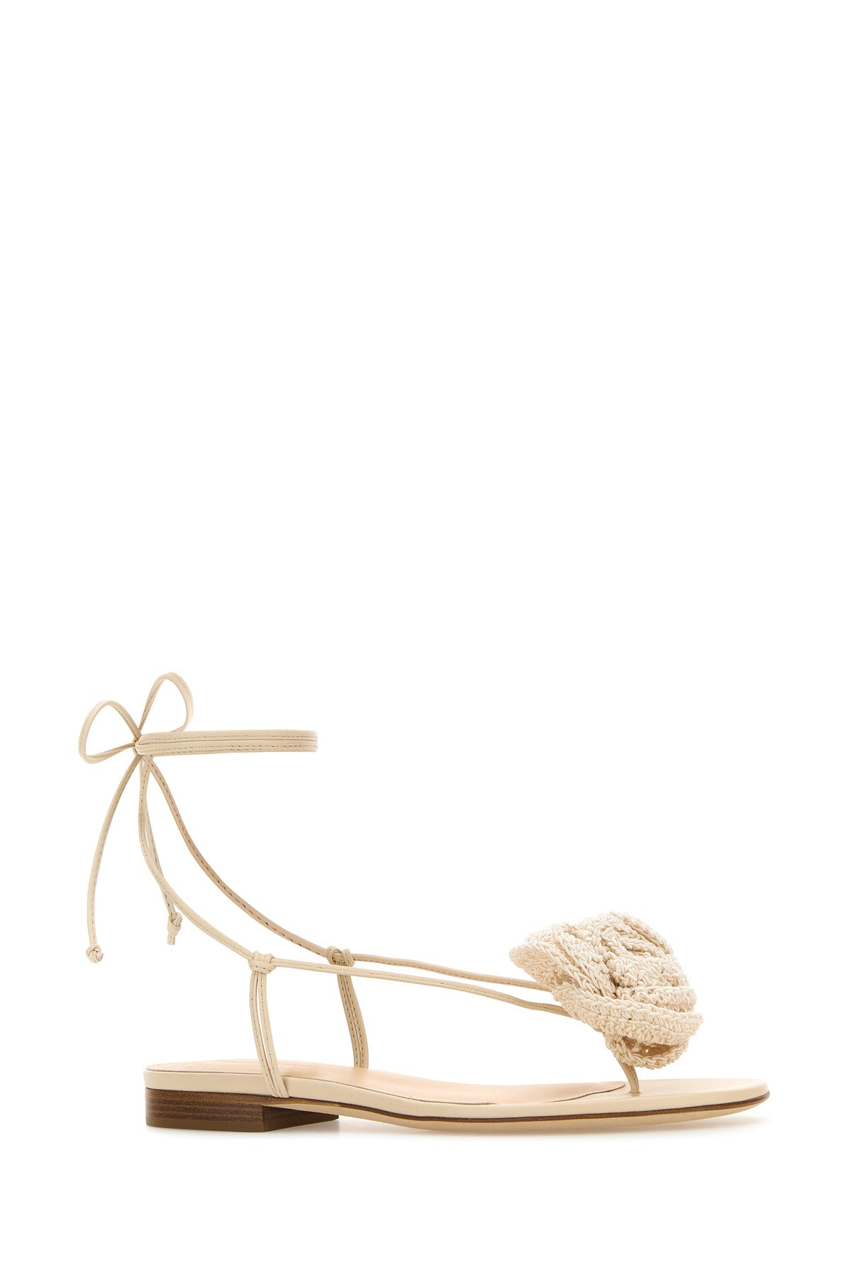 Ivory leather sandals - 2