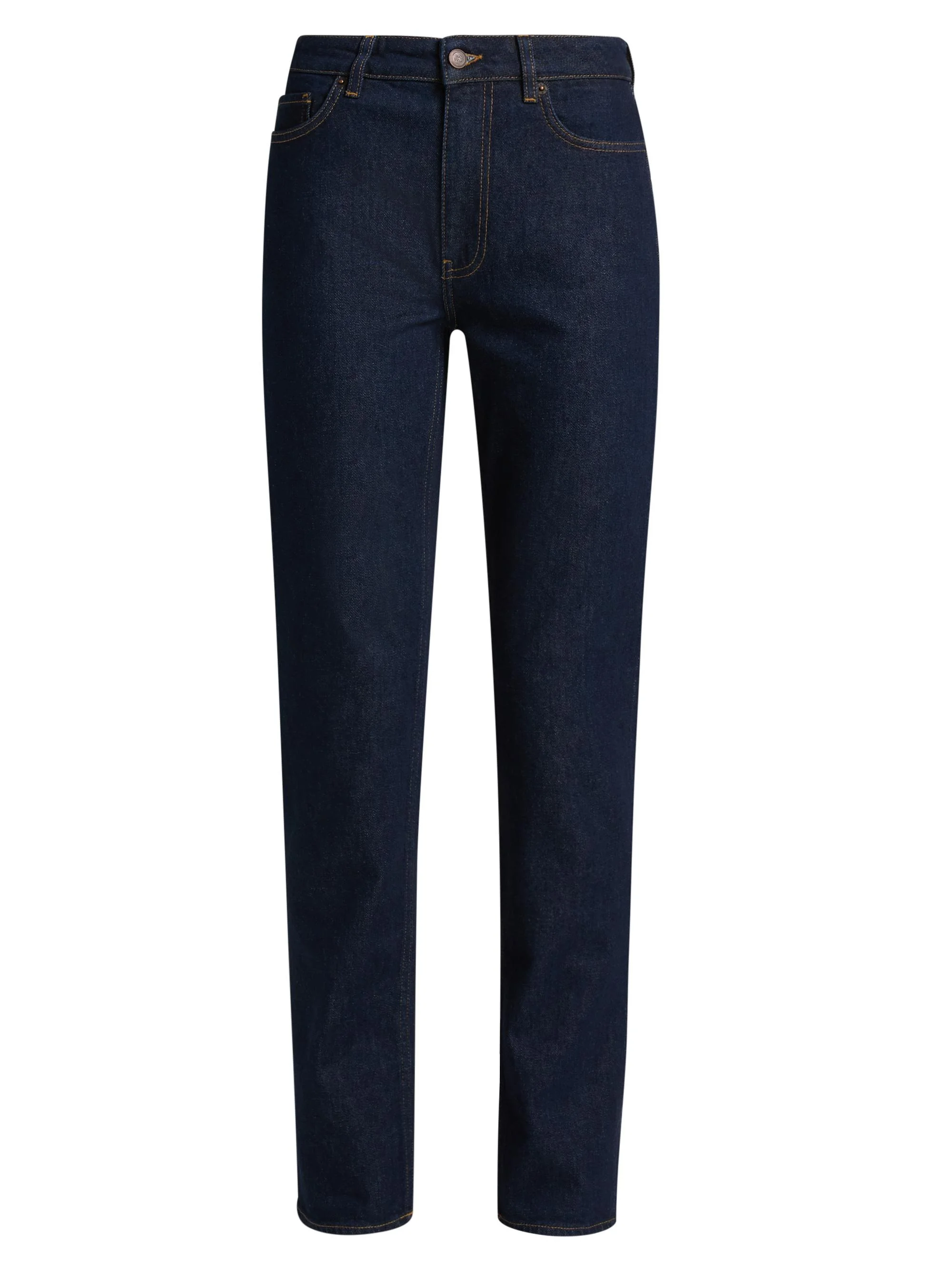 Women's High-Rise Silm-Straight Jeans - Blue Rinse - 1