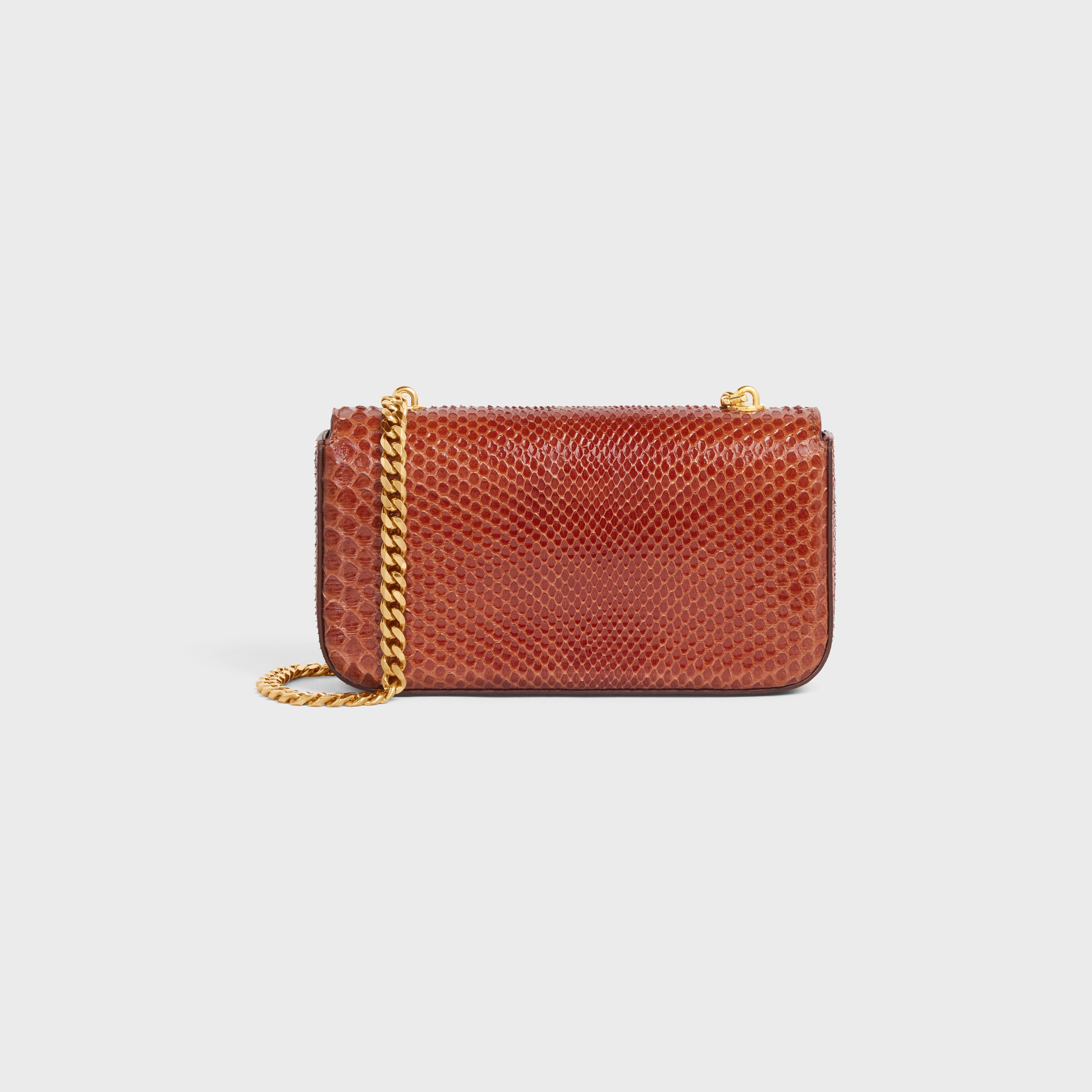 CHAIN SHOULDER BAG CUIR TRIOMPHE in PYTHON - 3