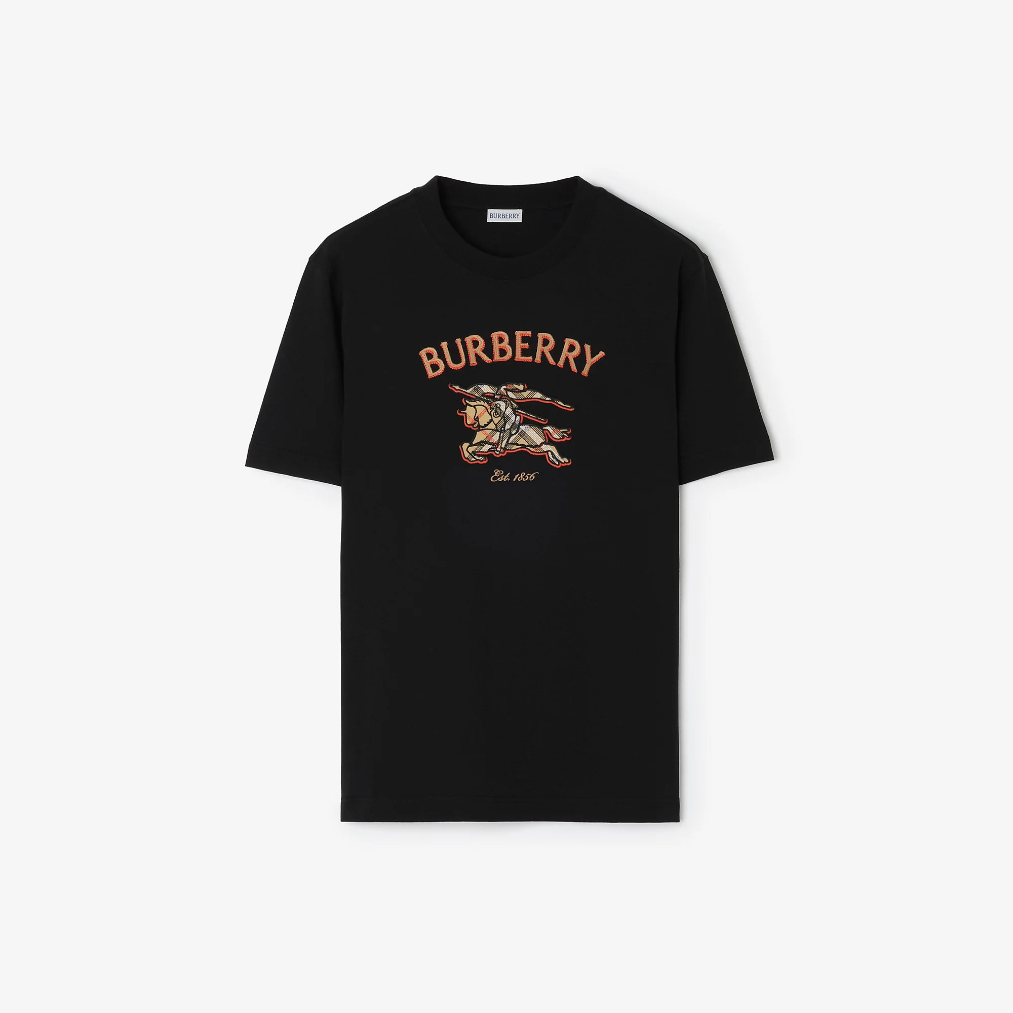 Knight Check Cotton T-shirt - 1