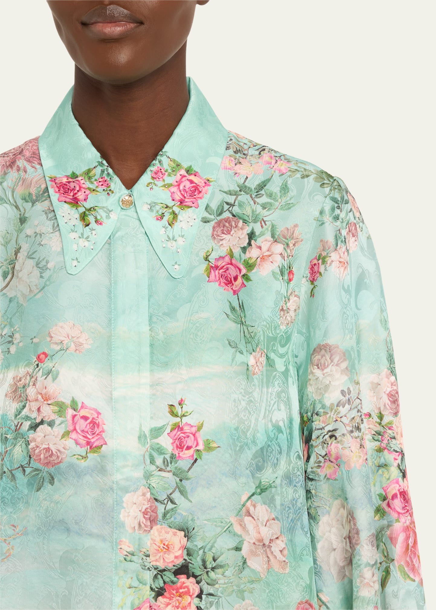 Jewellery Museum Curved Collar Blouse - 5