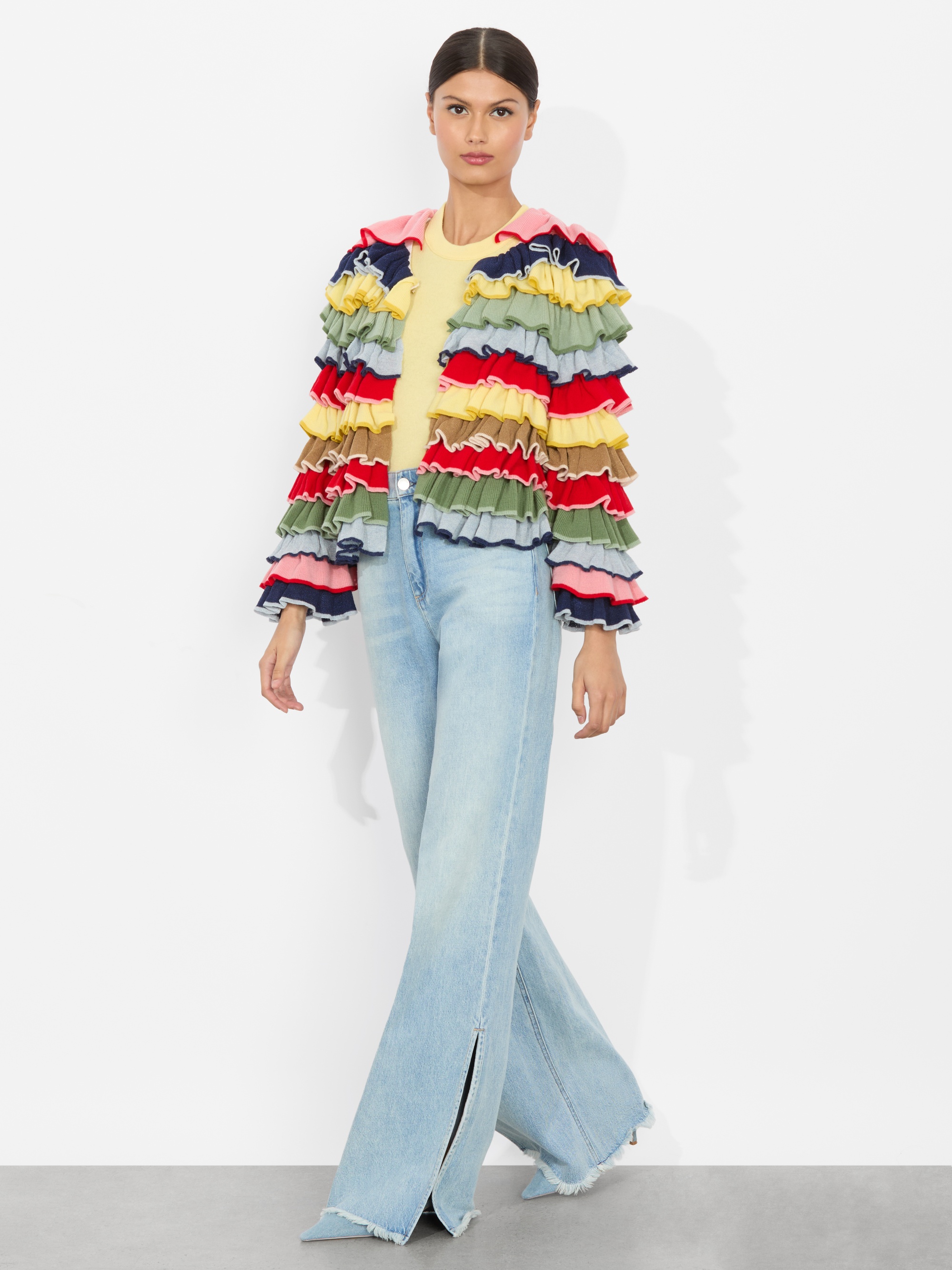 FAWN RUFFLE CARDIGAN - 6