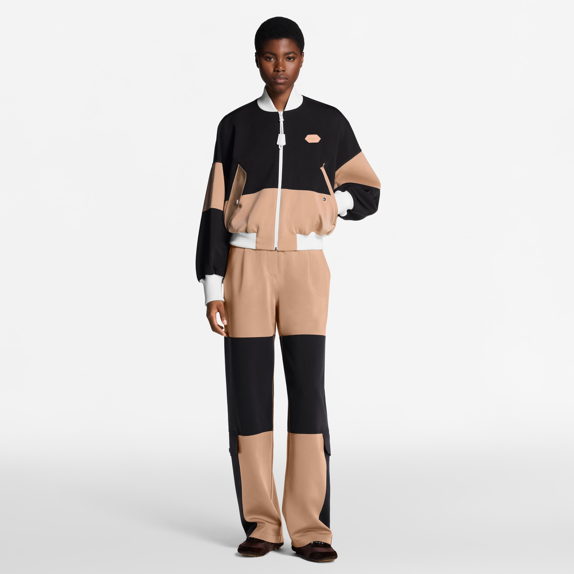 Color-Blocked Bomber Jacket - 6
