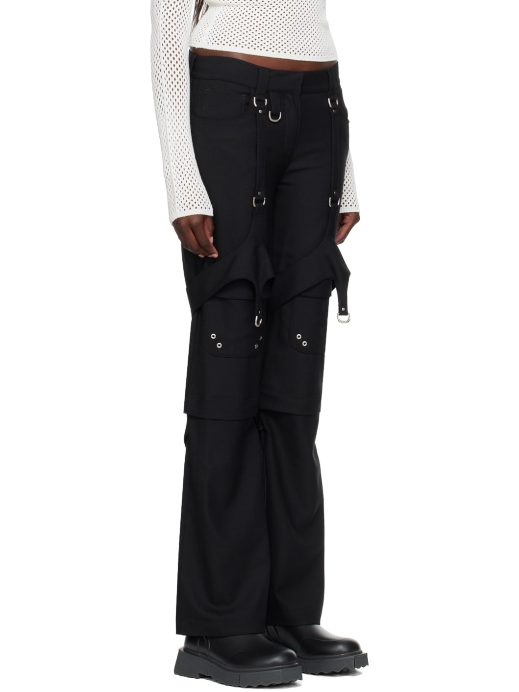Black Harness Trousers - 2