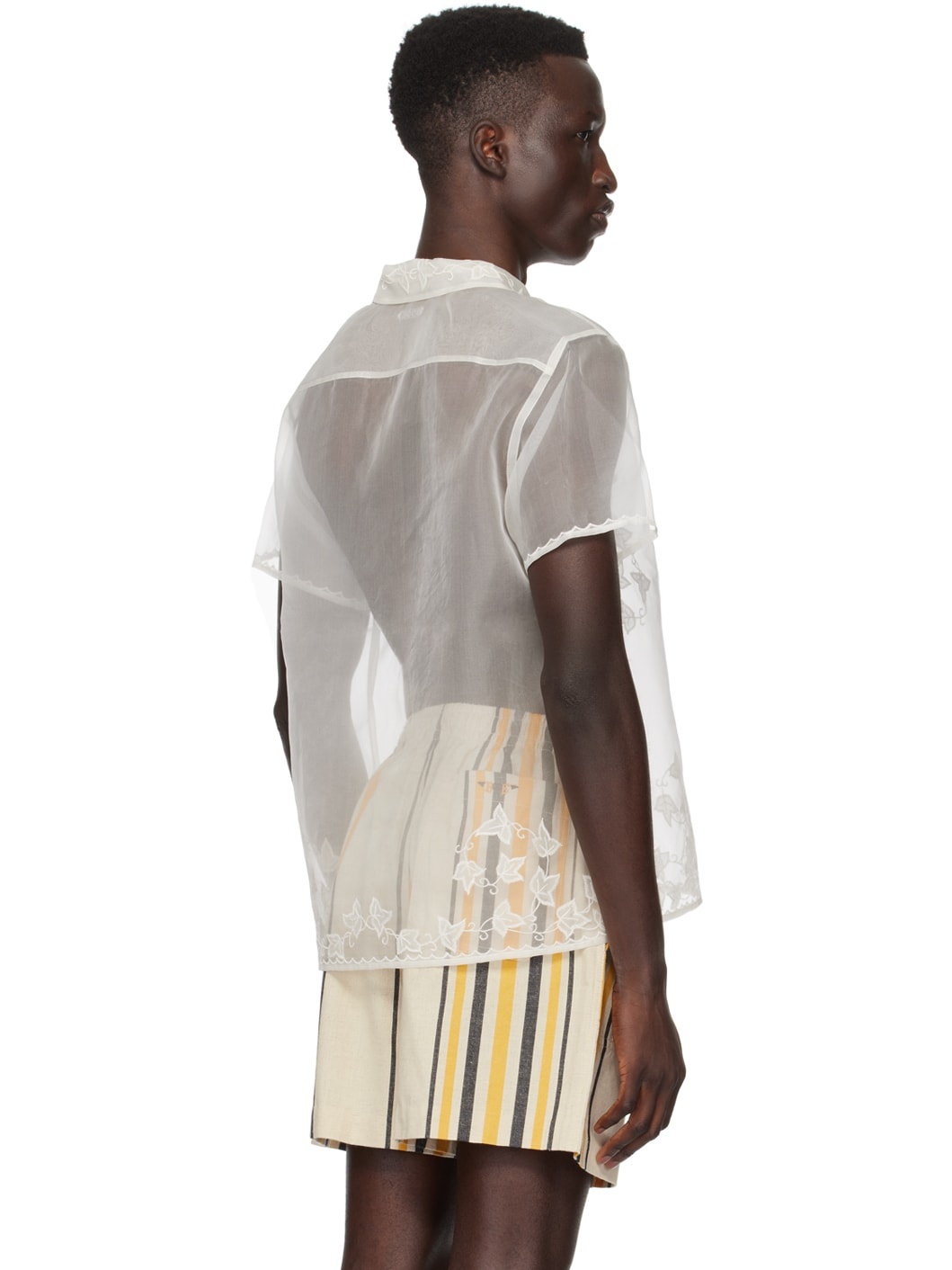 White Ivy Appliqué Shirt - 3