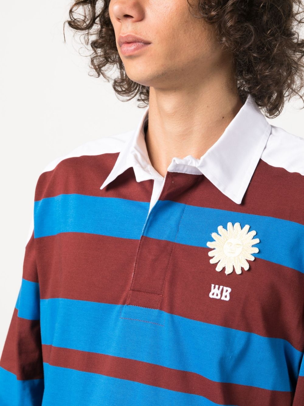 City horizontal-stripe polo shirt - 5
