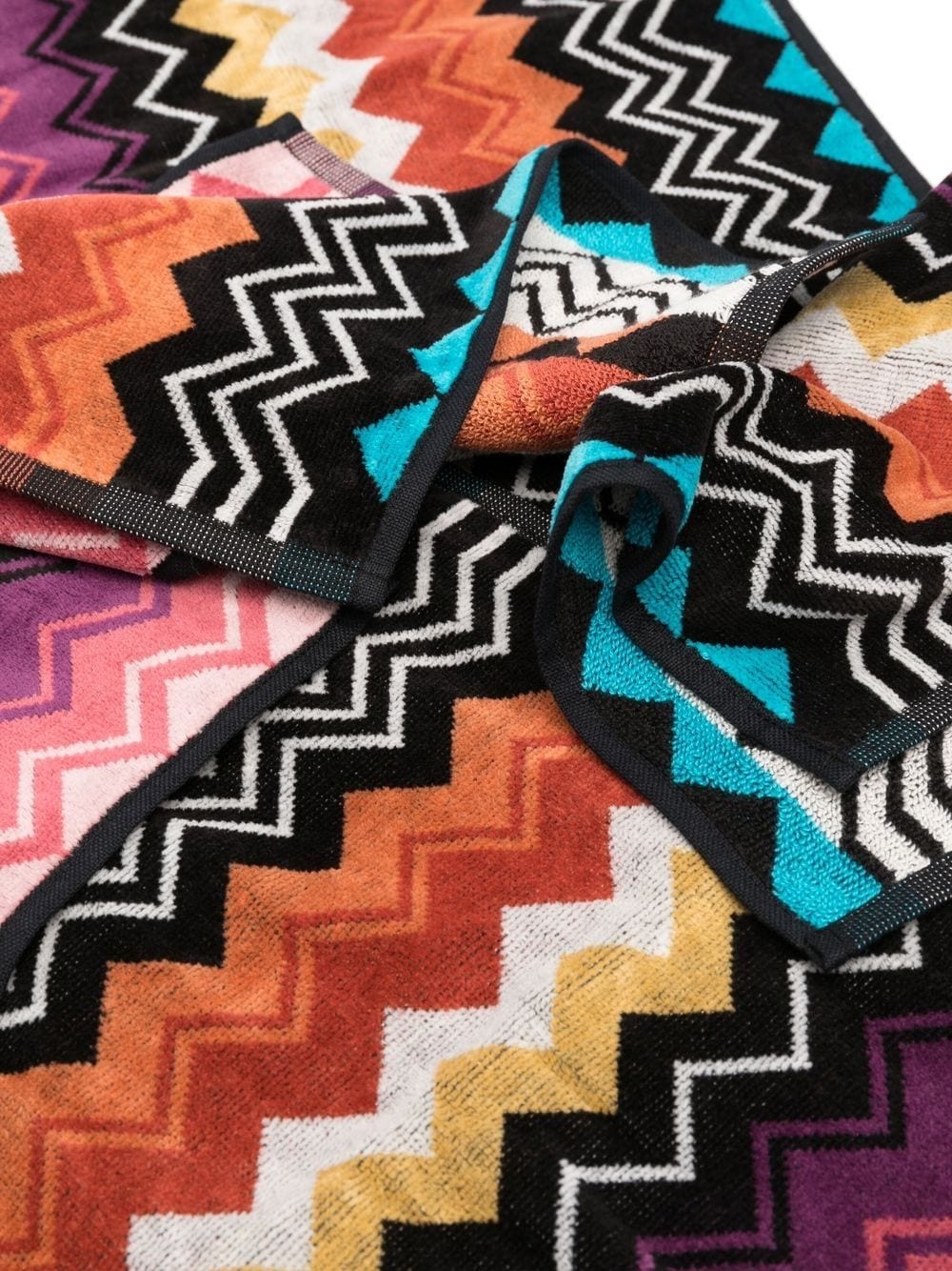 zig-zag print 6 pack towel set - 3