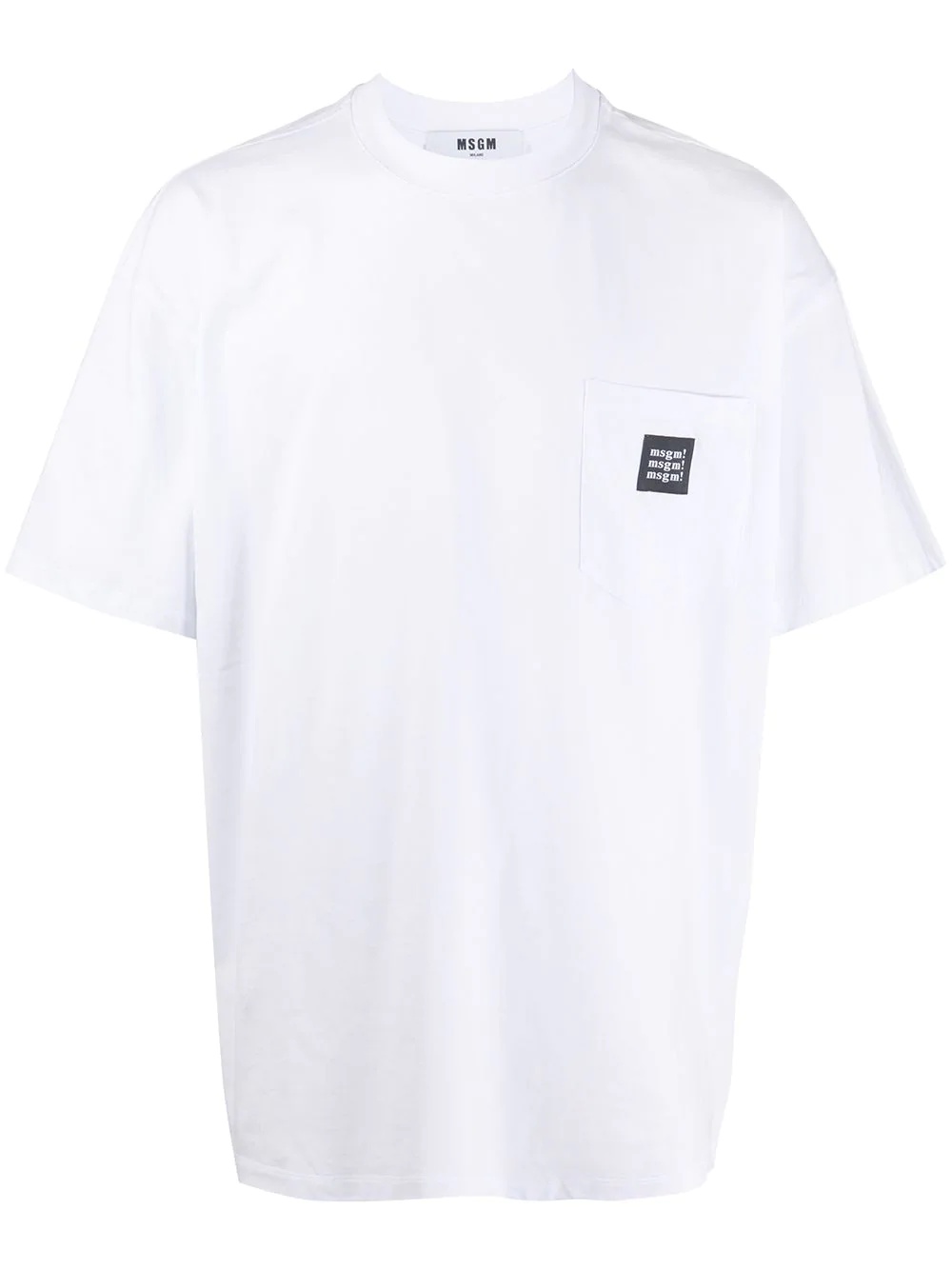 patch pocket cotton T-shirt - 1