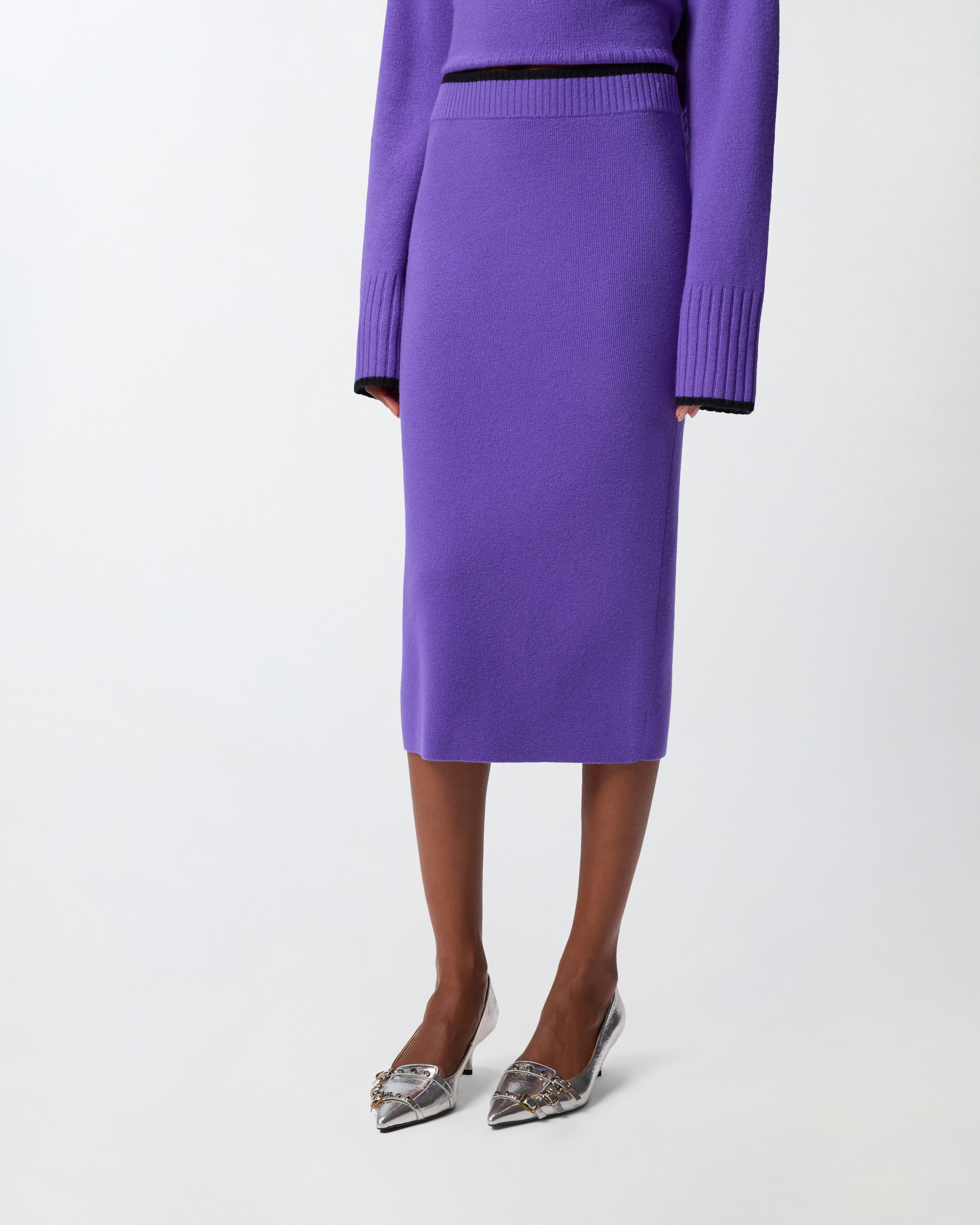 KNIT PENCIL SKIRT - 3