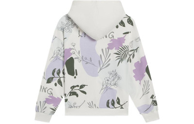 Li-Ning (WMNS) Li-Ning Lifestyle Casual Fashion Floral Hoodie 'White Purple' AWDS920-3 outlook