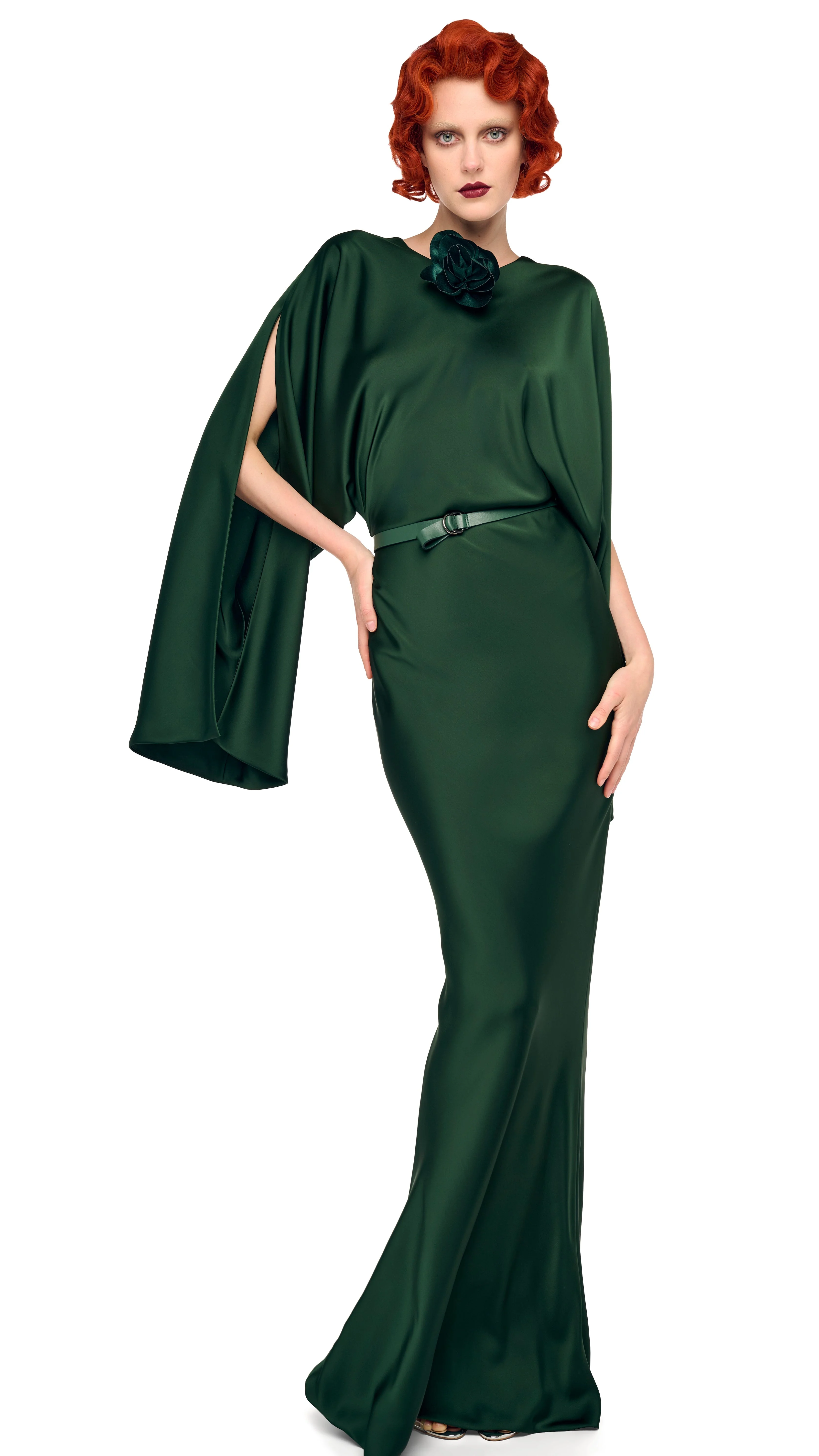 REVERSE OBIE GOWN W/ LONG SLEEVE - 1
