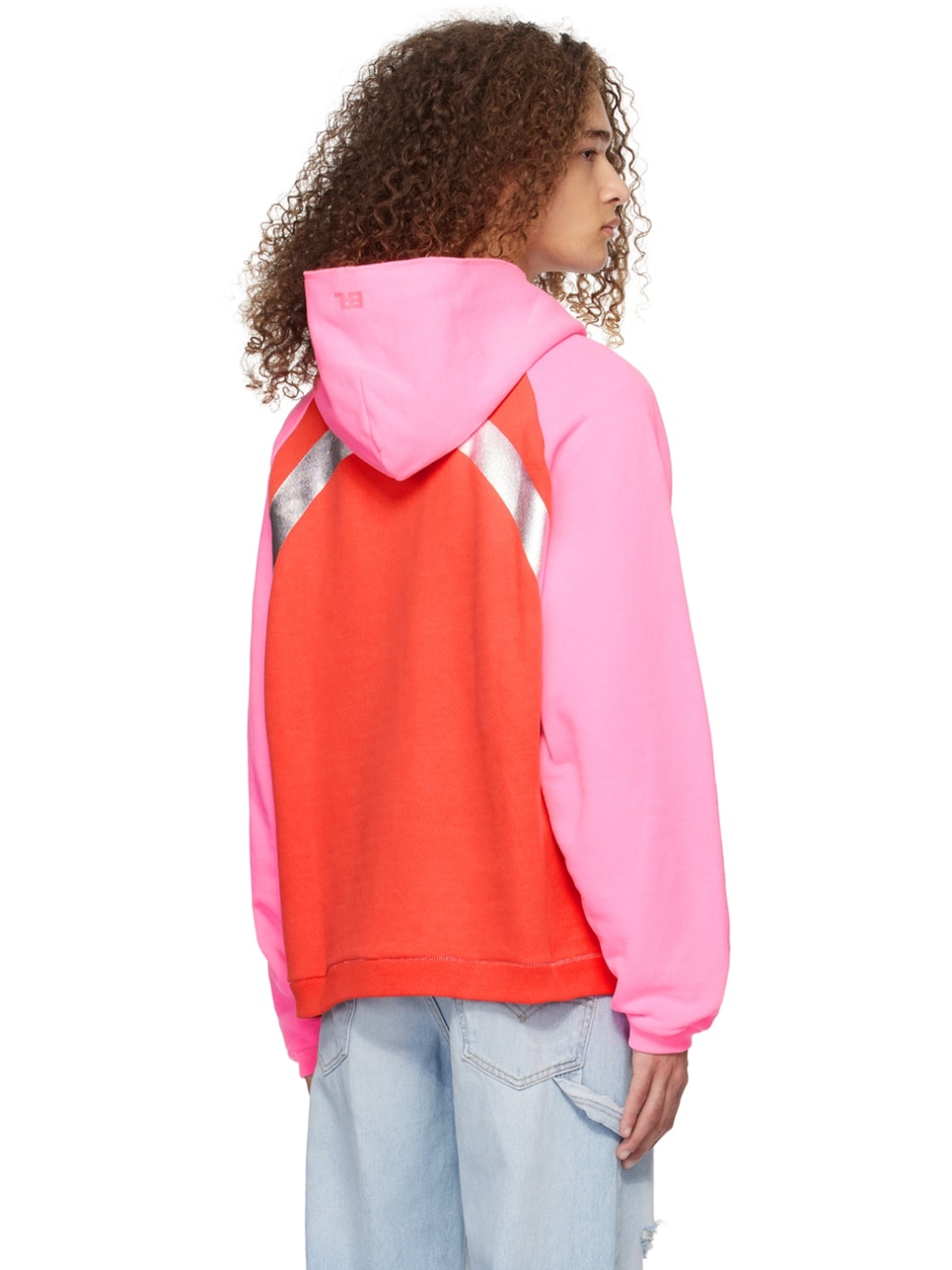 Pink & Red Rainbow Hoodie - 3