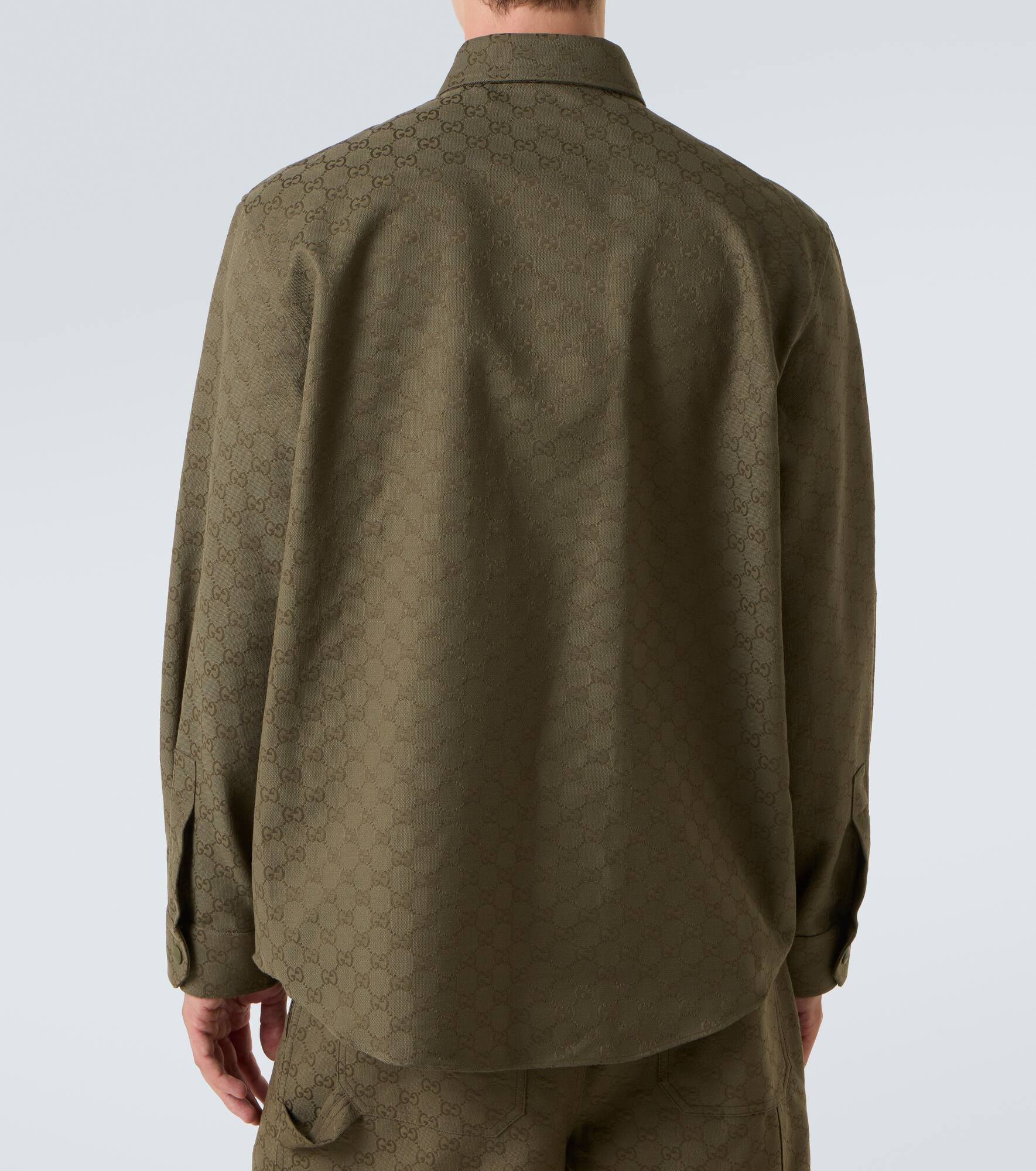 GG Canvas cotton-blend shirt - 4
