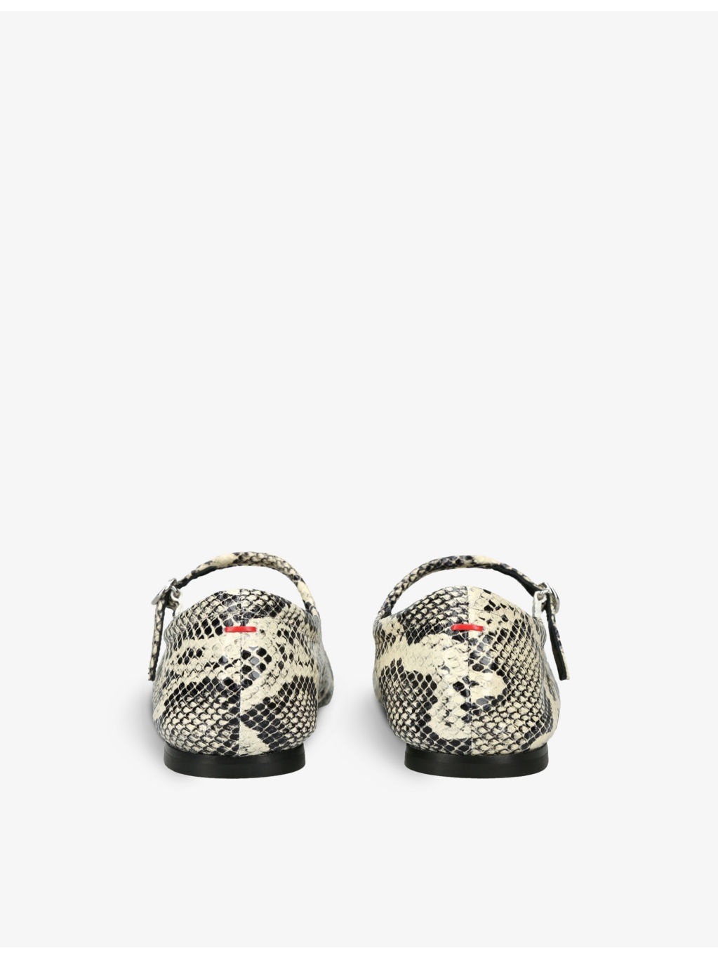 Uma Snake-Print Leather Mary Jane Flats - 4