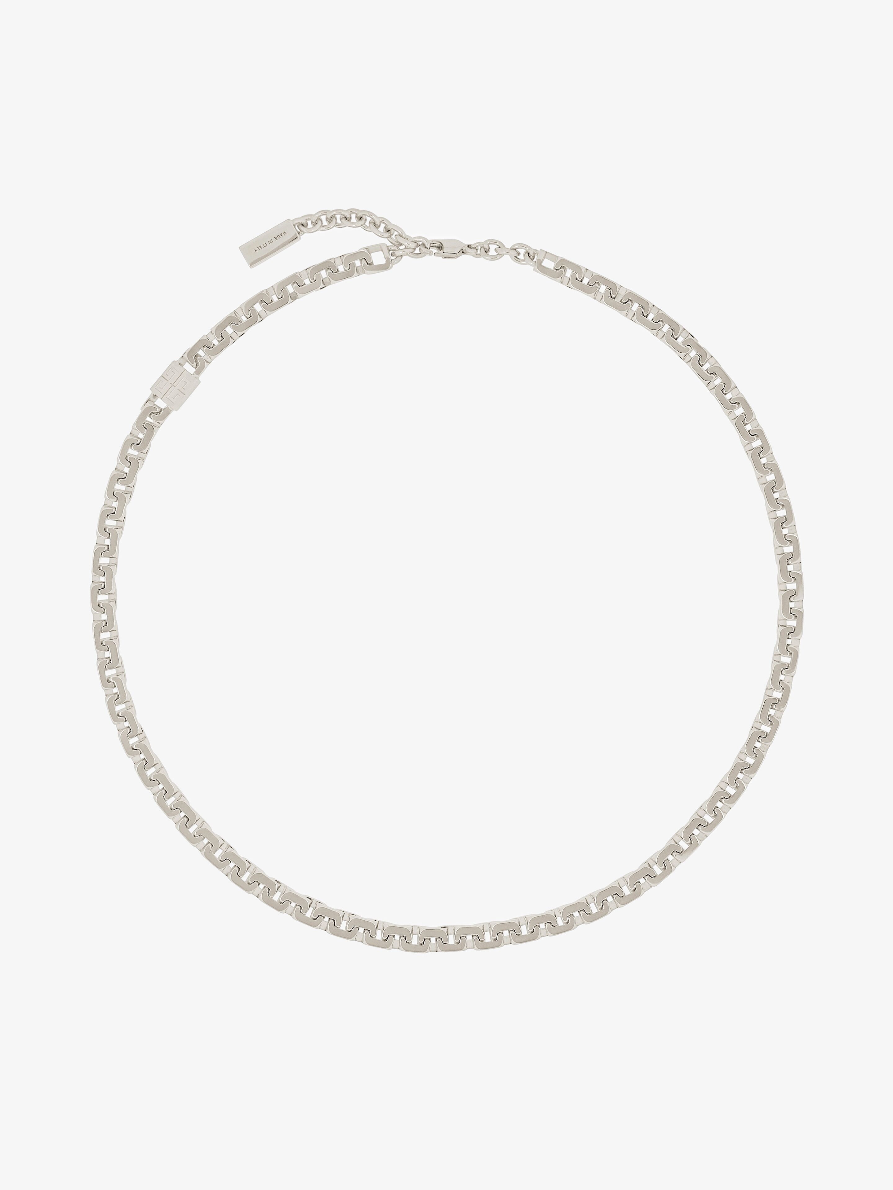 4G CHAIN NECKLACE IN METAL - 4