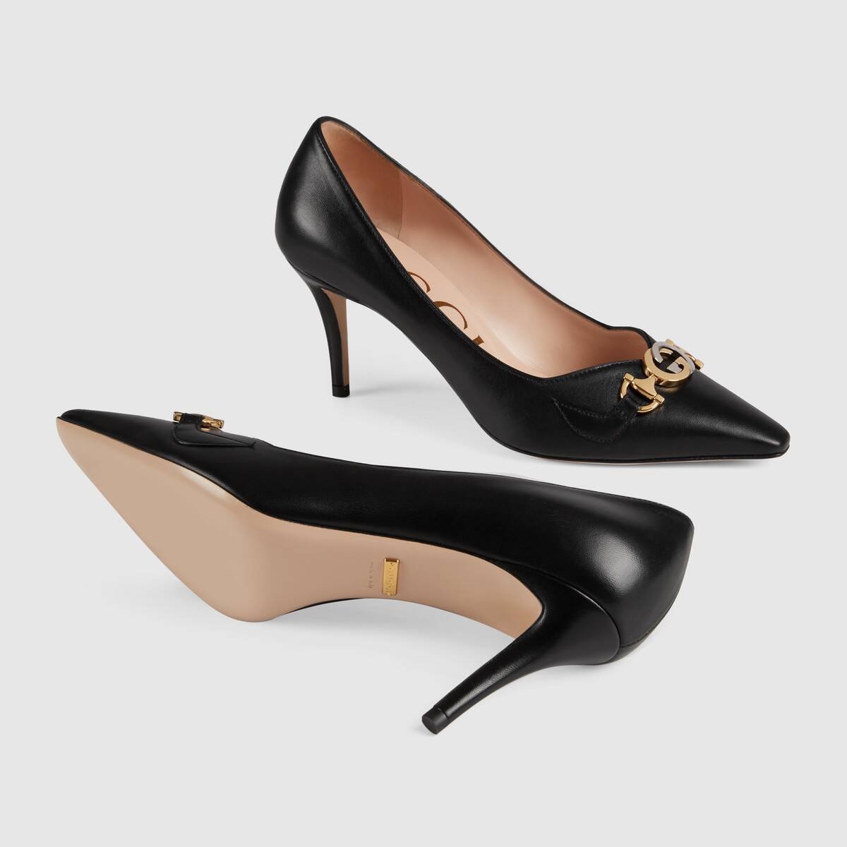 Gucci Zumi mid-heel leather pump - 5