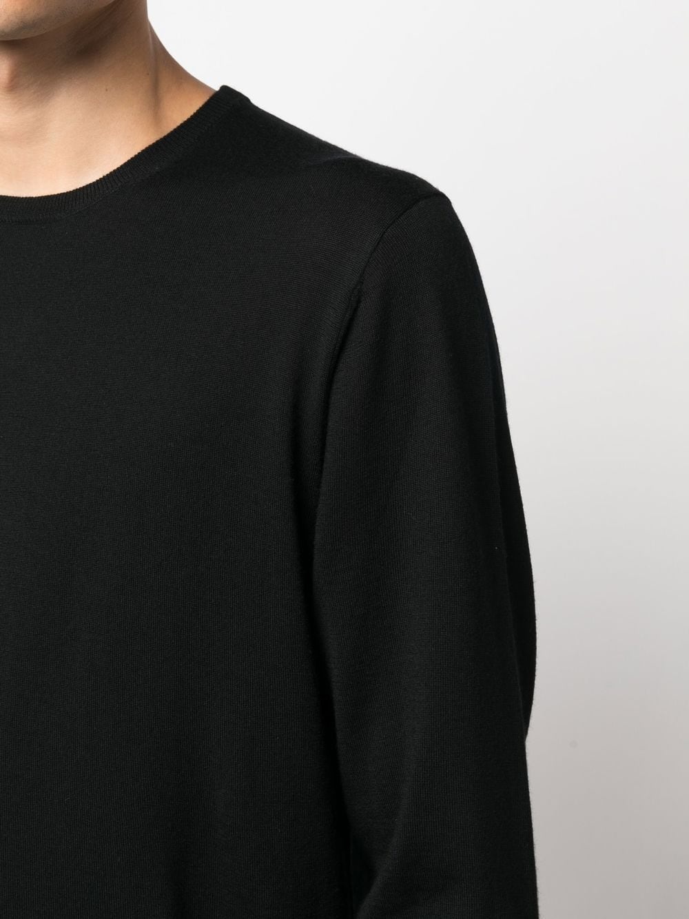 crew-neck virgin wool jumper - 10