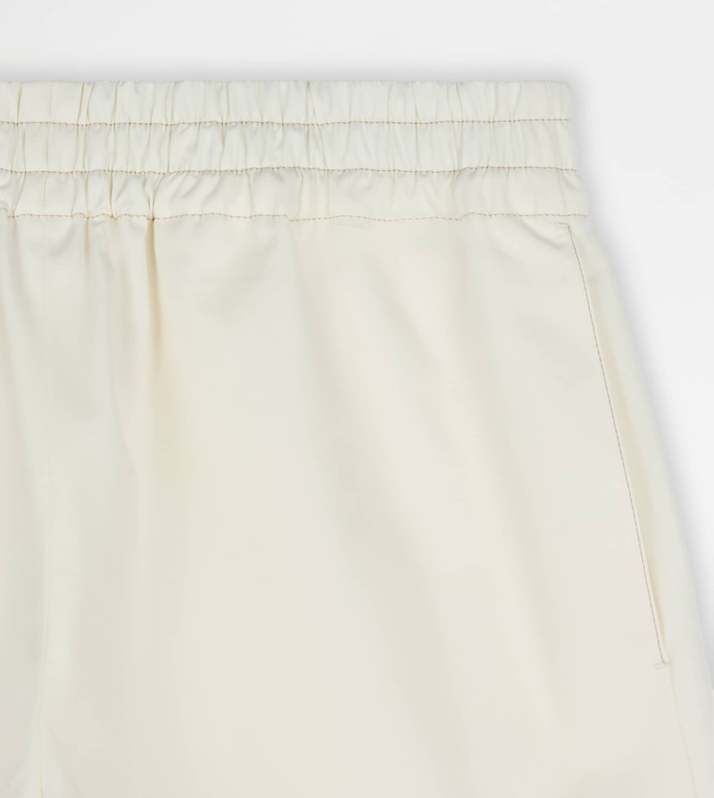 SILK BLEND SHORTS - WHITE 6