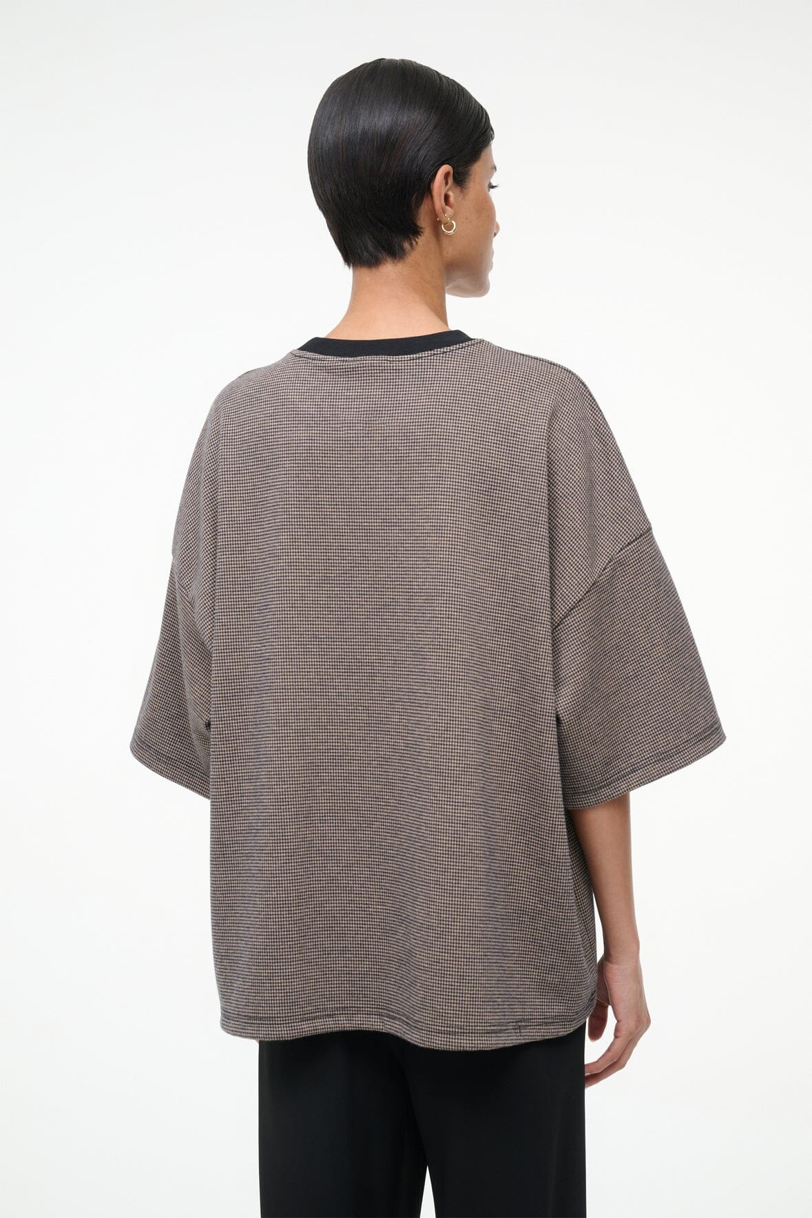 STAUD CAPSULE TOP HOUNDSTOOTH - 4