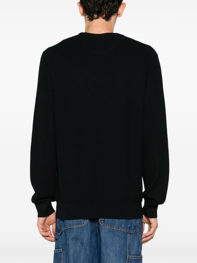 embroidered-logo cotton jumper 4
