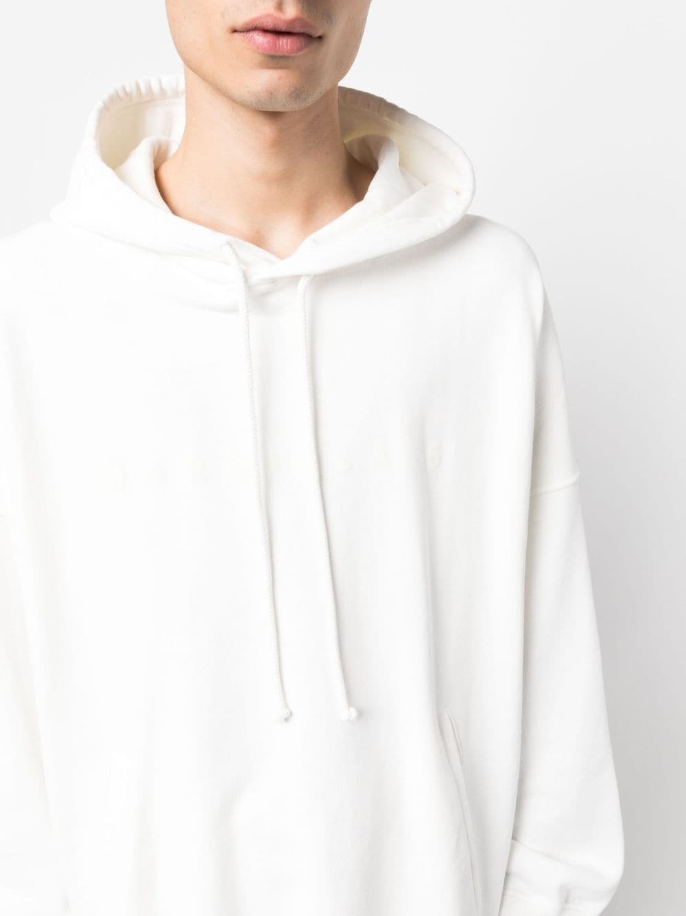 raw-cut hem hoodie - 8