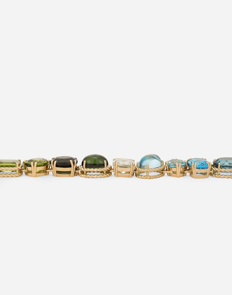 Necklace with multi-colored gems 4