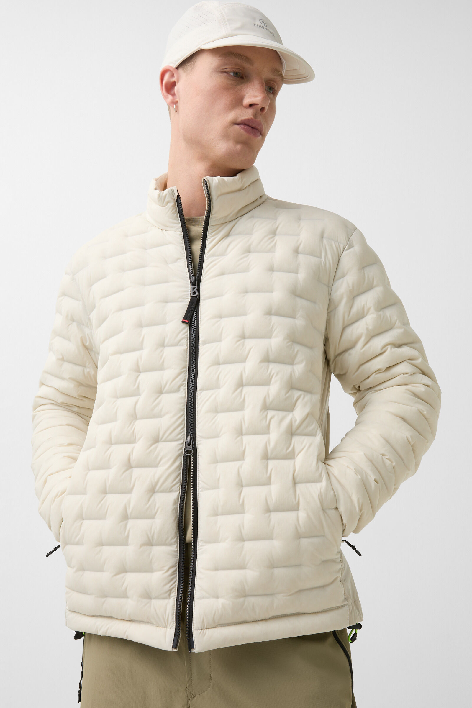 Lightweight down jacket Gray in Sand - 2