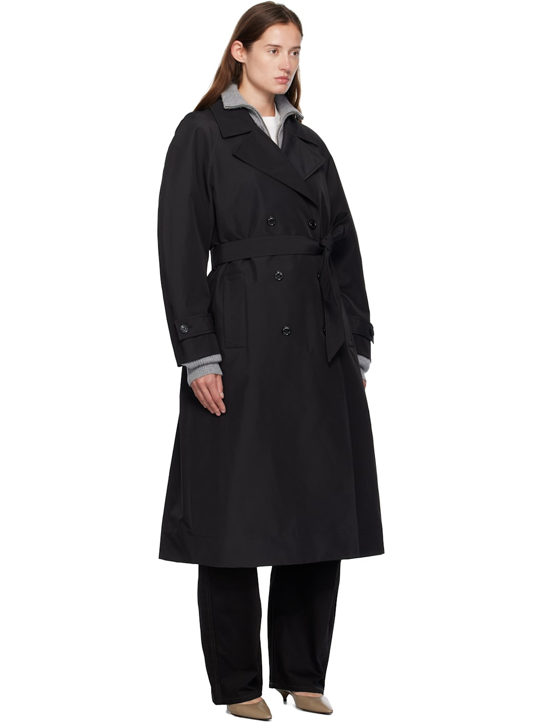 Moncler x EE72 Black Zake Trench Coat - 2