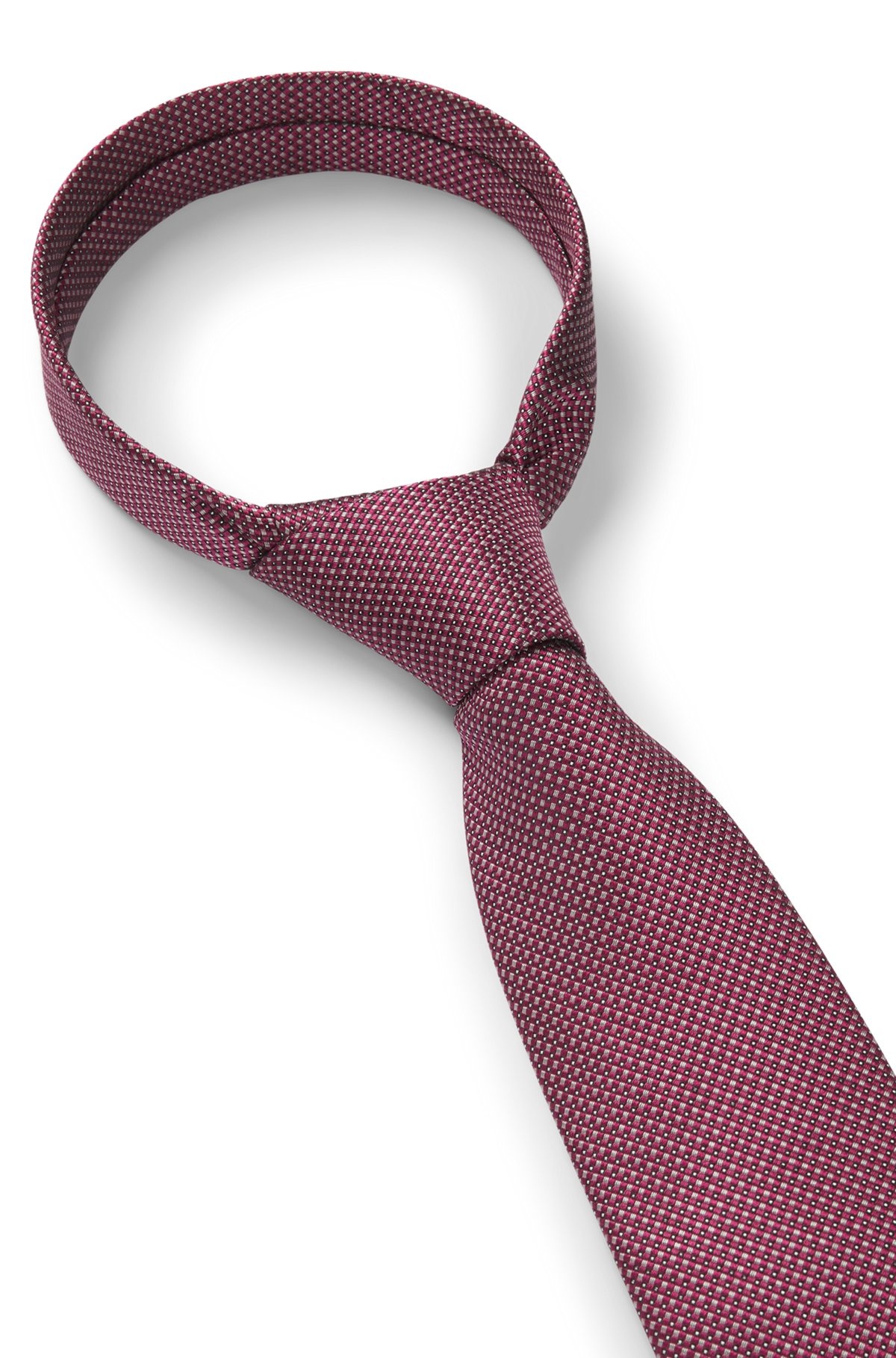 SILK-BLEND TIE WITH JACQUARD PATTERN - 6