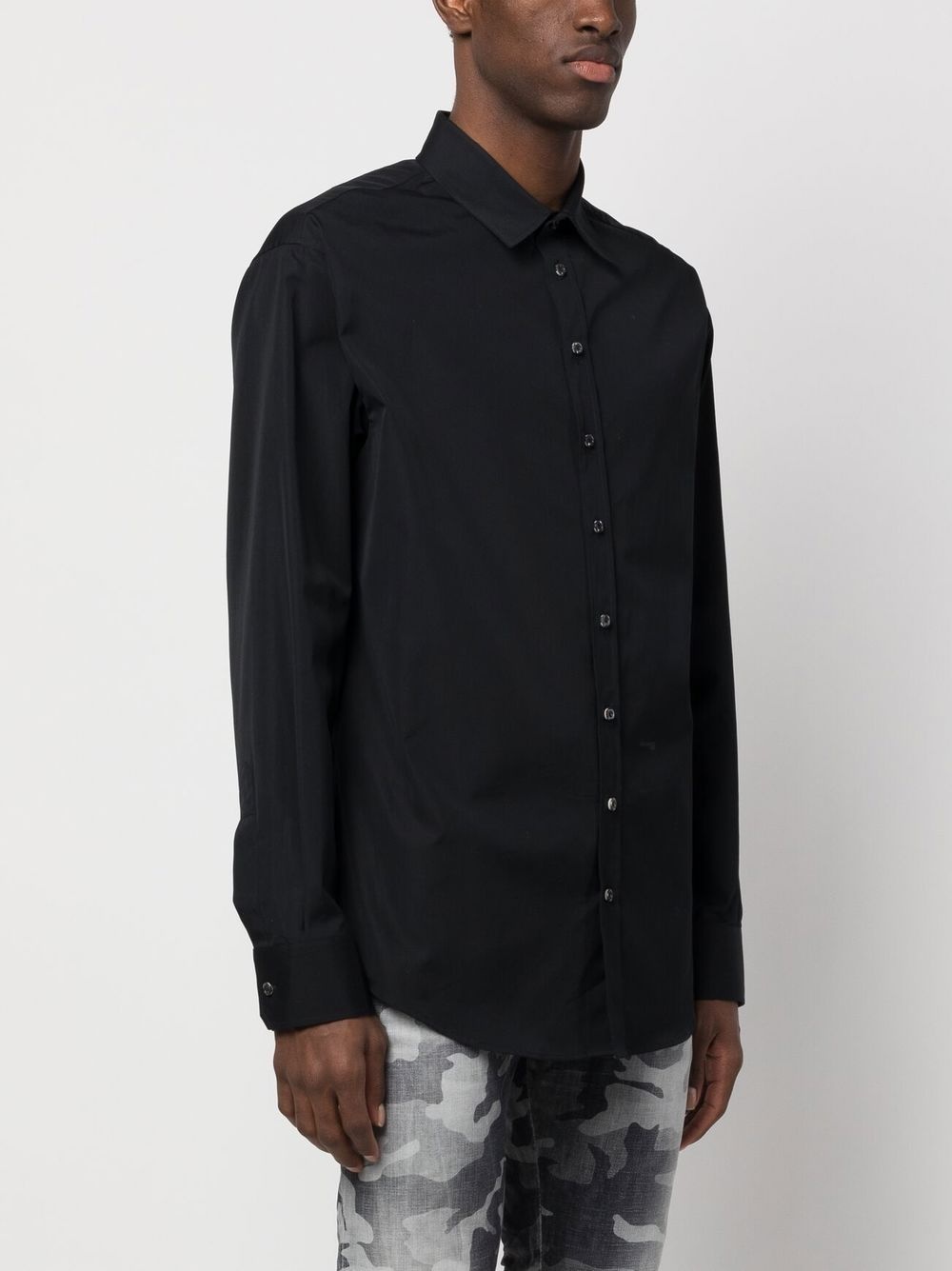 button-up cotton shirt - 3