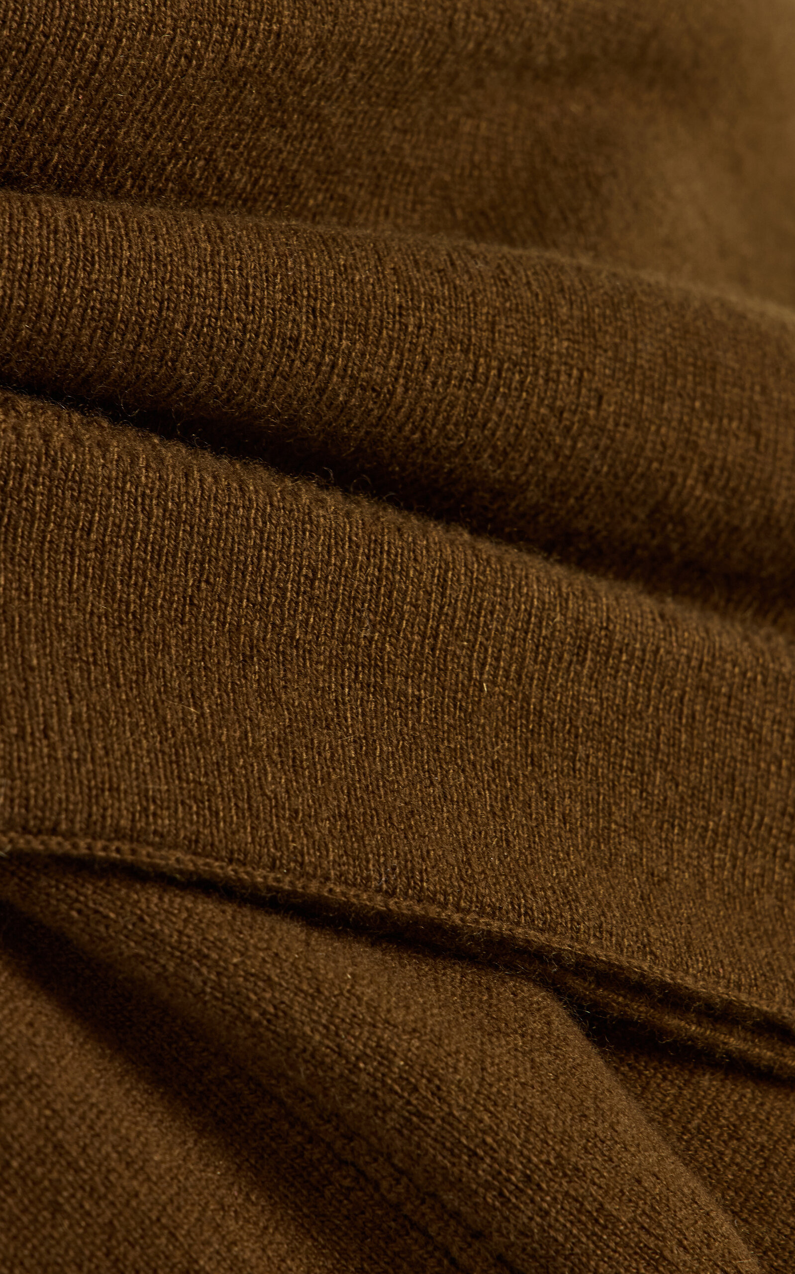 Scarf-Detailed Cashmere Sweater brown - 6