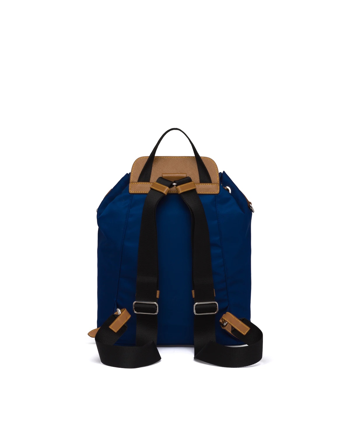Nylon and Saffiano leather backpack - 4