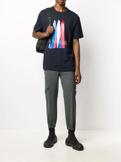 Moncler logo print short-sleeved T-shirt outlook