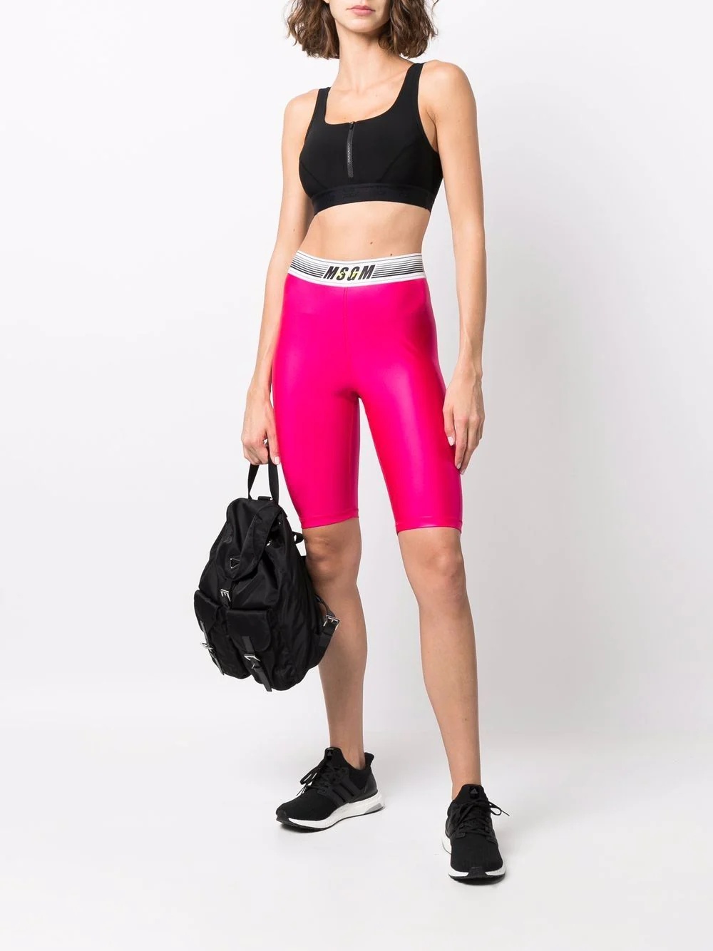 logo-waist cycling shorts - 2