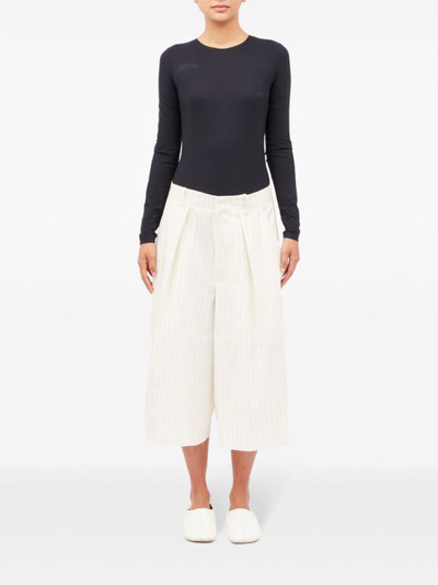MM6 Maison Margiela striped cropped trousers outlook