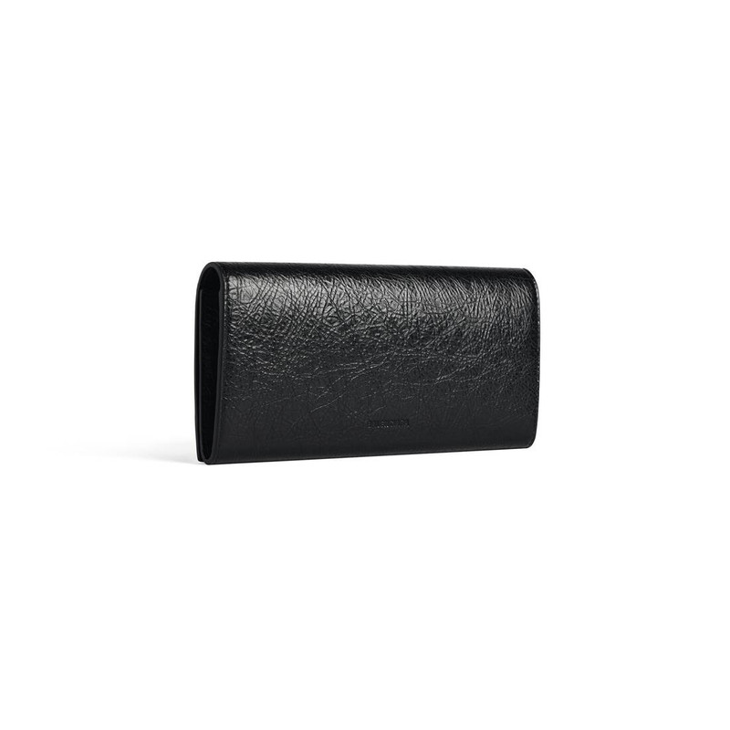 Women's Le City Money Long Wallet in Black 2