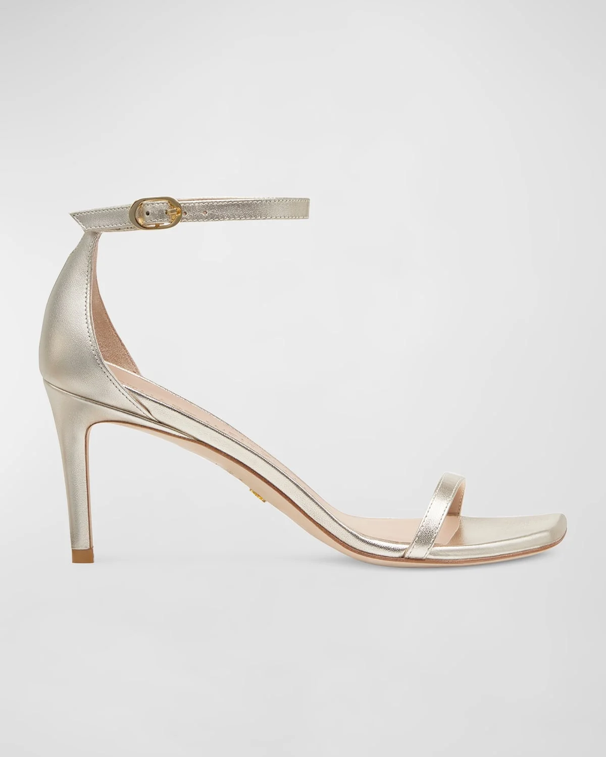 Nudistcurve Metallic Ankle-Strap Sandals - 1
