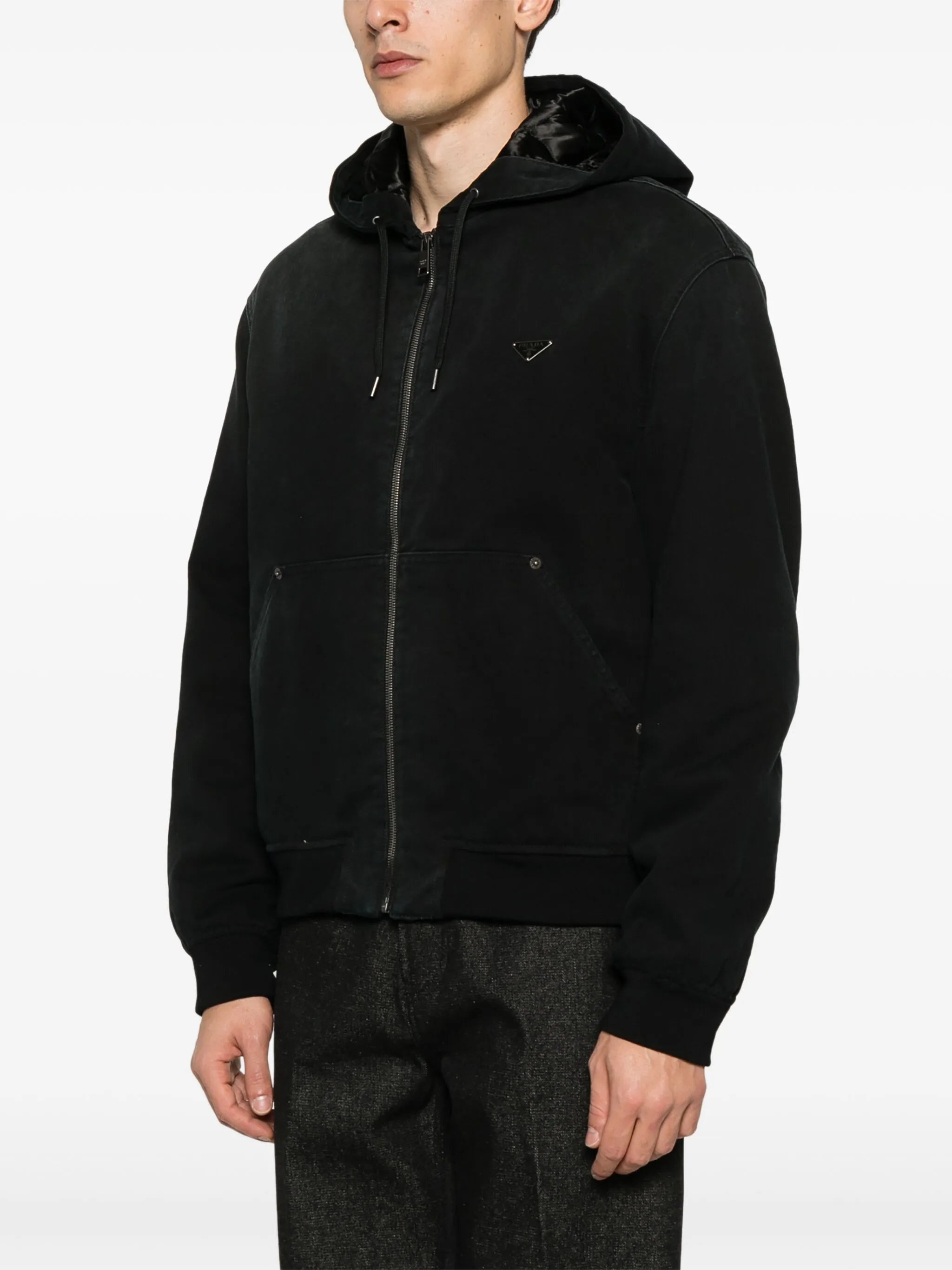 Denim Hooded Jacket - 3