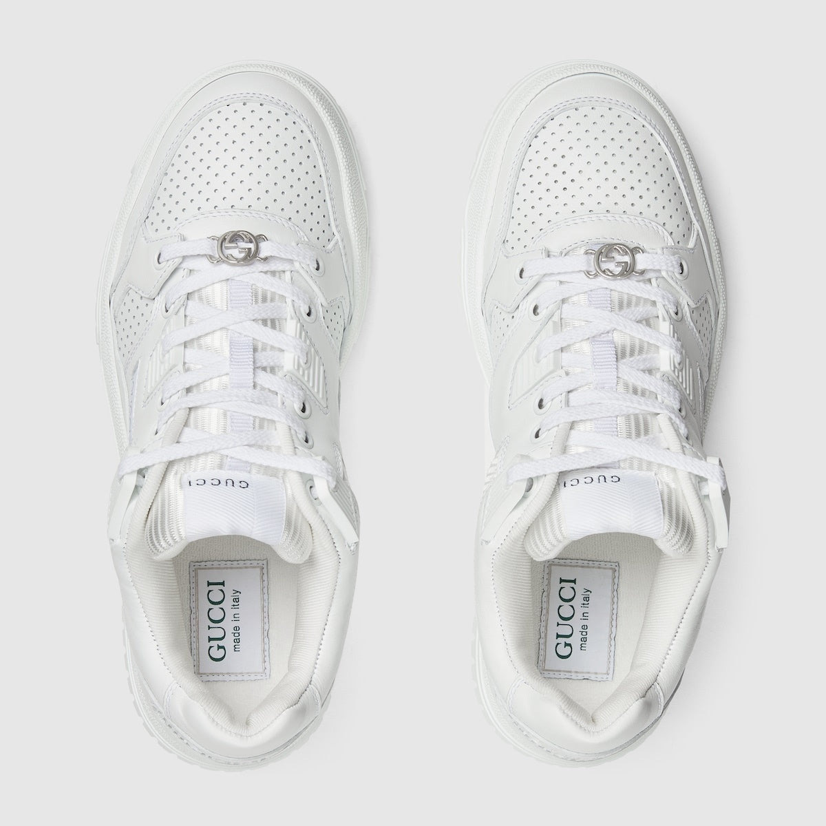 Gucci Interlocking G Leather Sneakers - 3