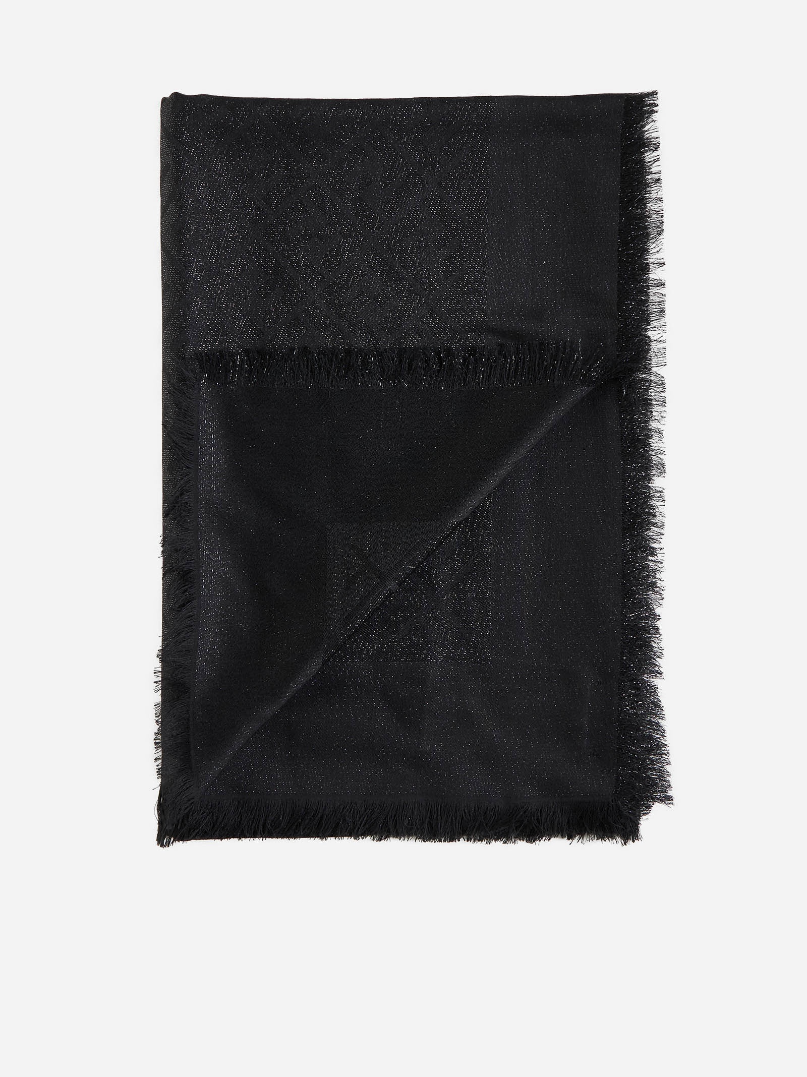 FF lurex wool-blend shawl - 2