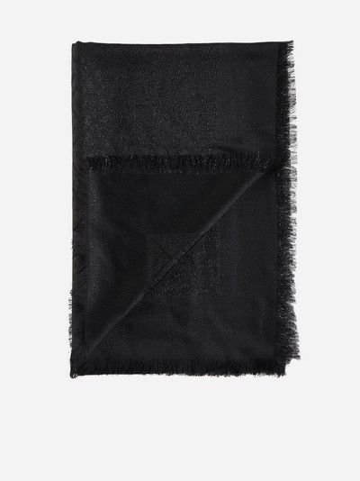 FENDI FF lurex wool-blend shawl outlook