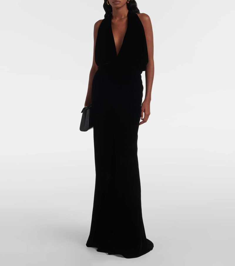 Loro Piana Roxy velvet gown outlook