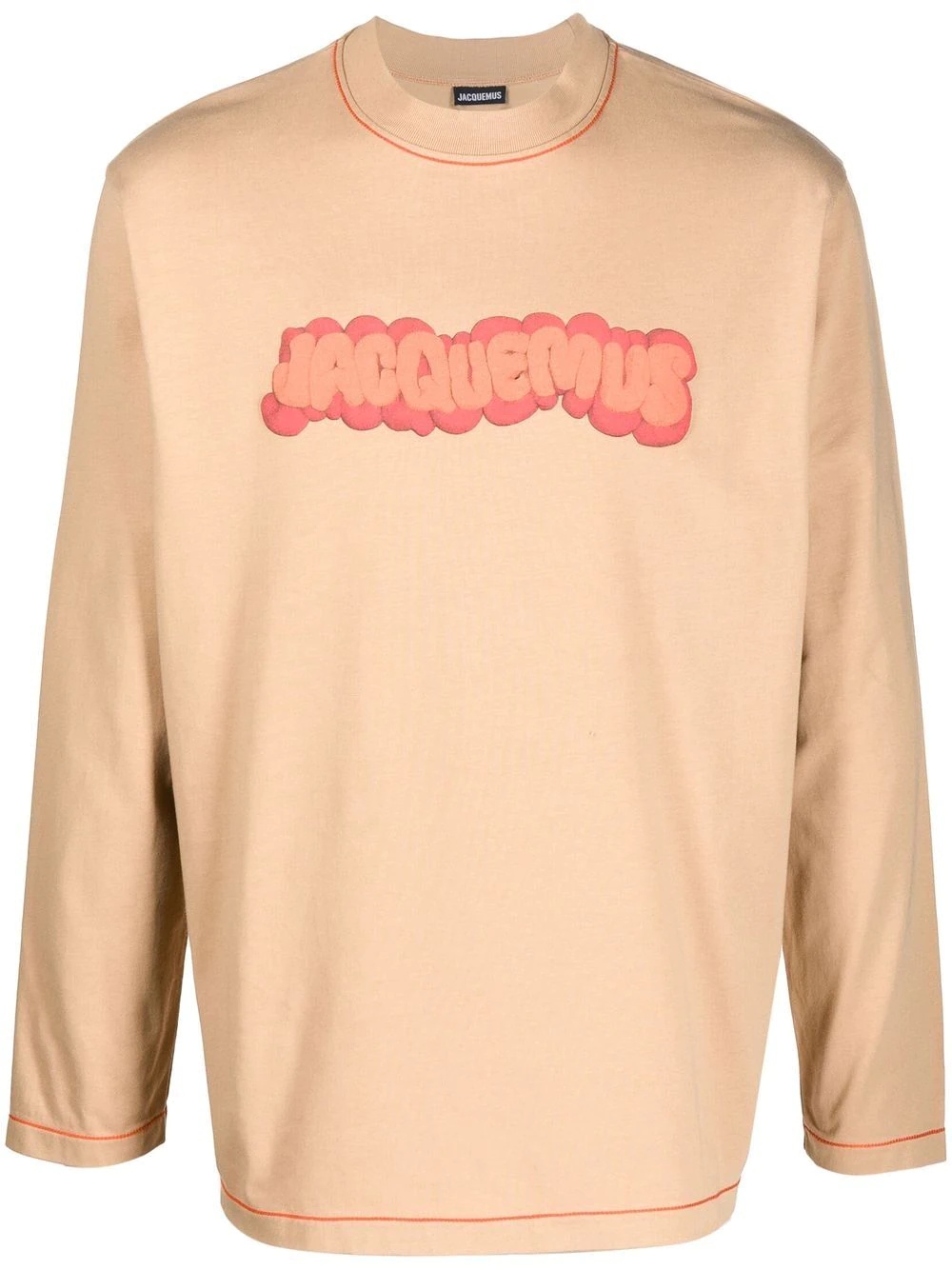 logo-print long-sleeve T-shirt - 1