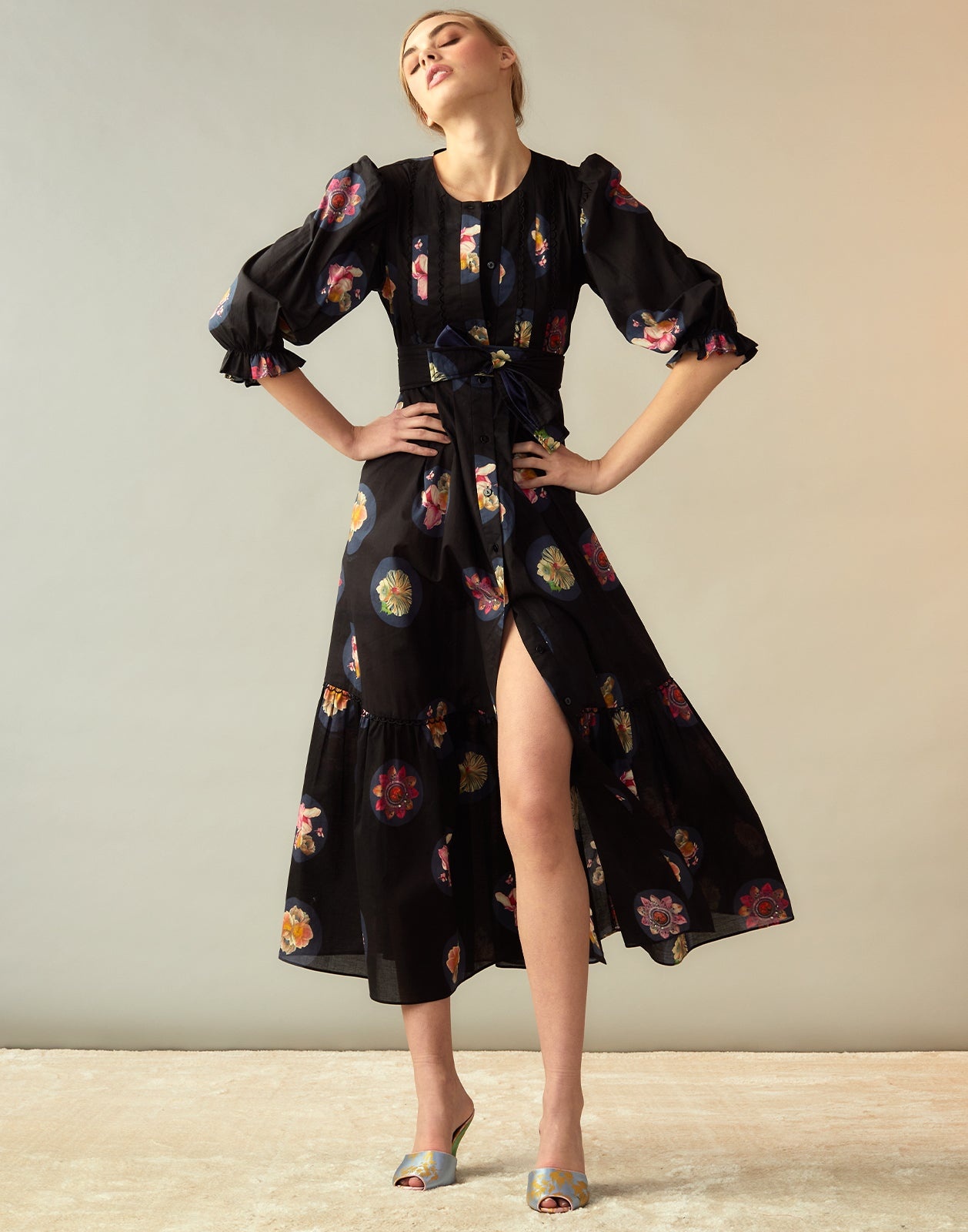 Moonlit Fleur Voile Dress - 5