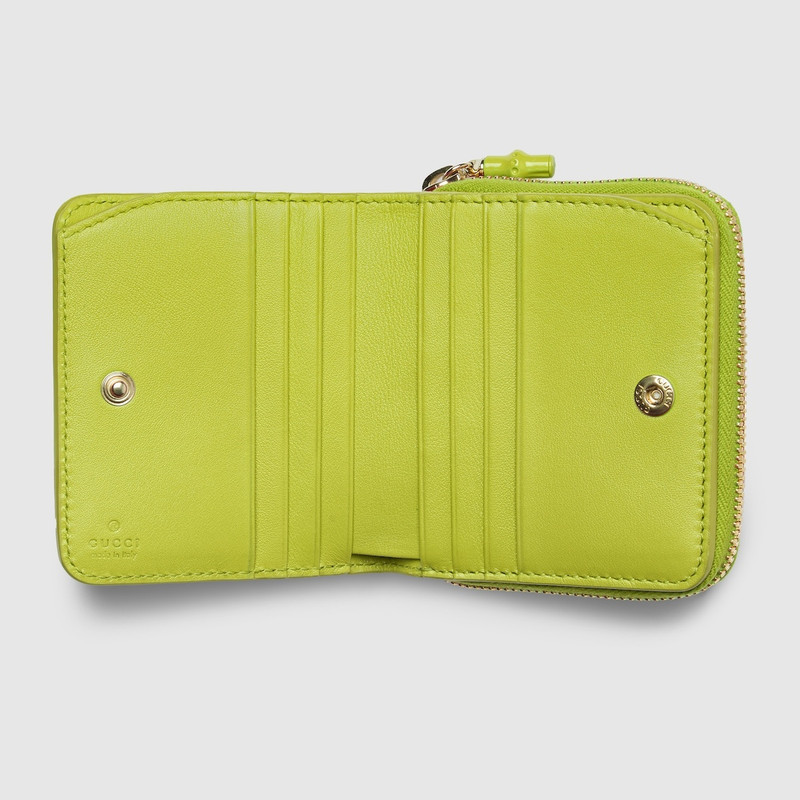 GUCCI Small wallet with bamboo outlook