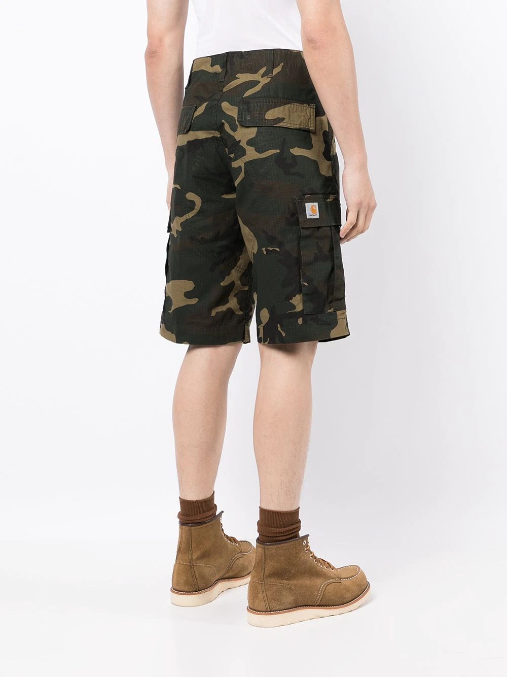 camouflage cargo shorts - 4